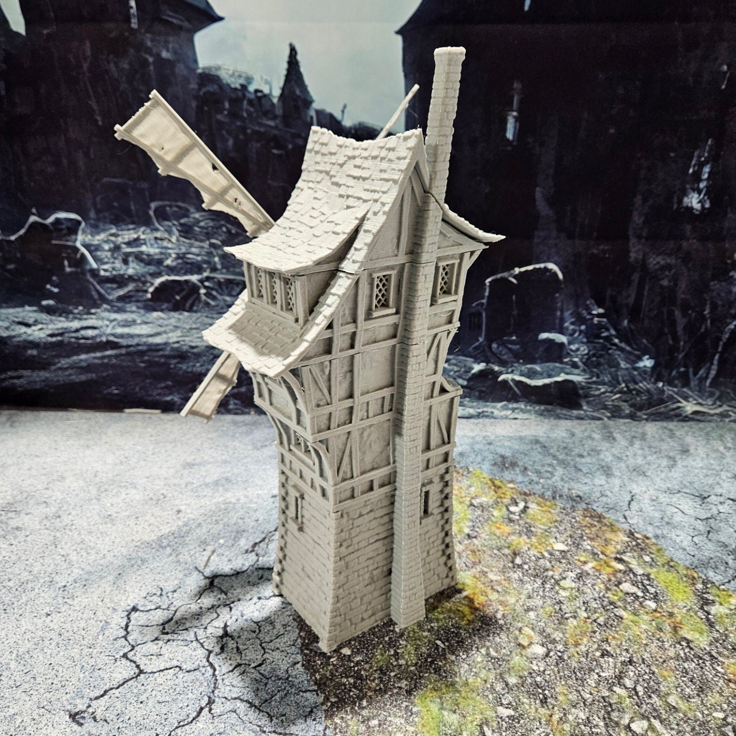 Windmill House 28mm, dnd terrain, tabletop terrain