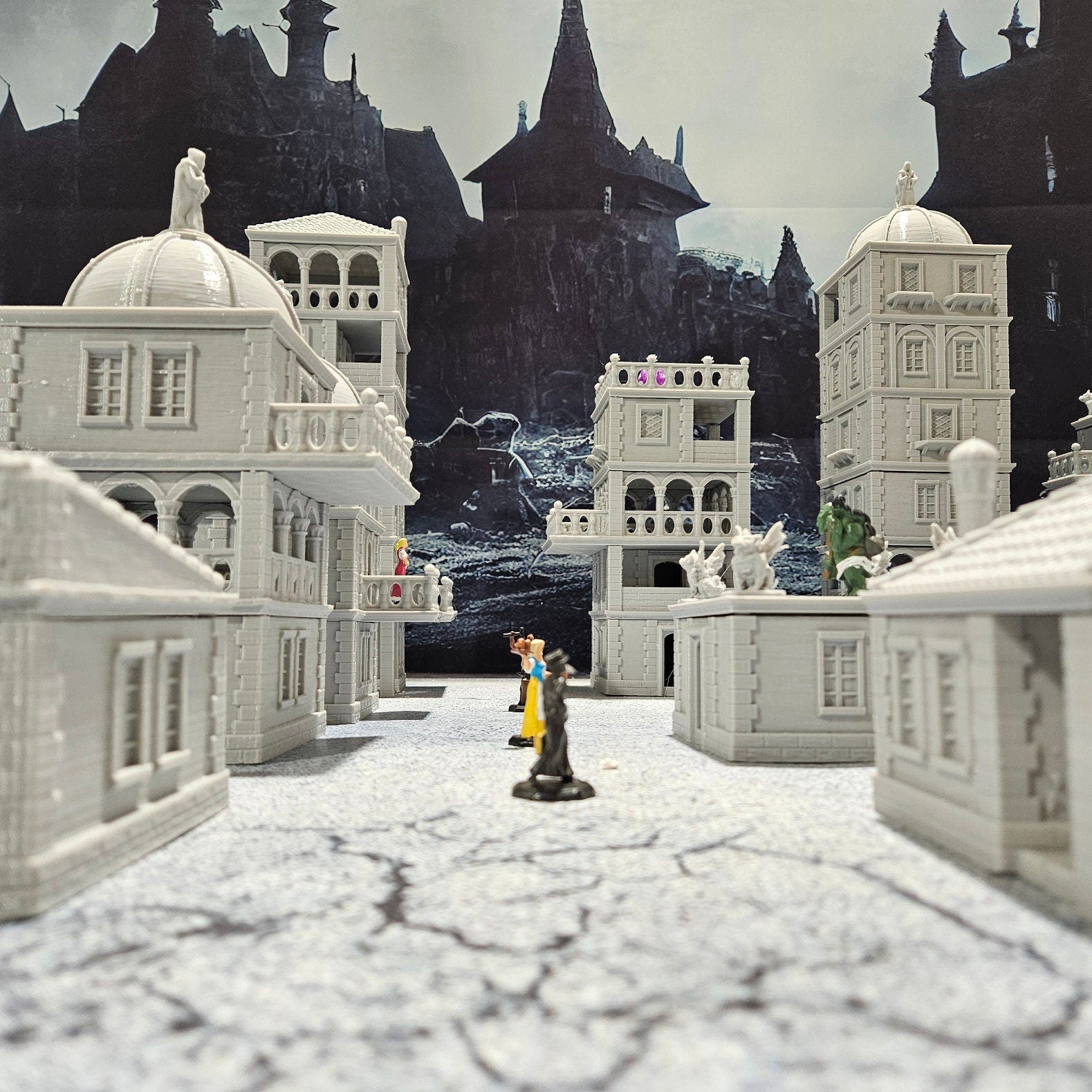 tabletop terrain, Modular Terrain, Town Builder, city buildings, City Terrain, wargaming, Dungeons and Dragons, Fantasy Village, Tabletop, Tabletop terrain, Tabletop RPG, Modular City, Modular, game terrain, Bundle, board game, 28mm, Set, Box Set