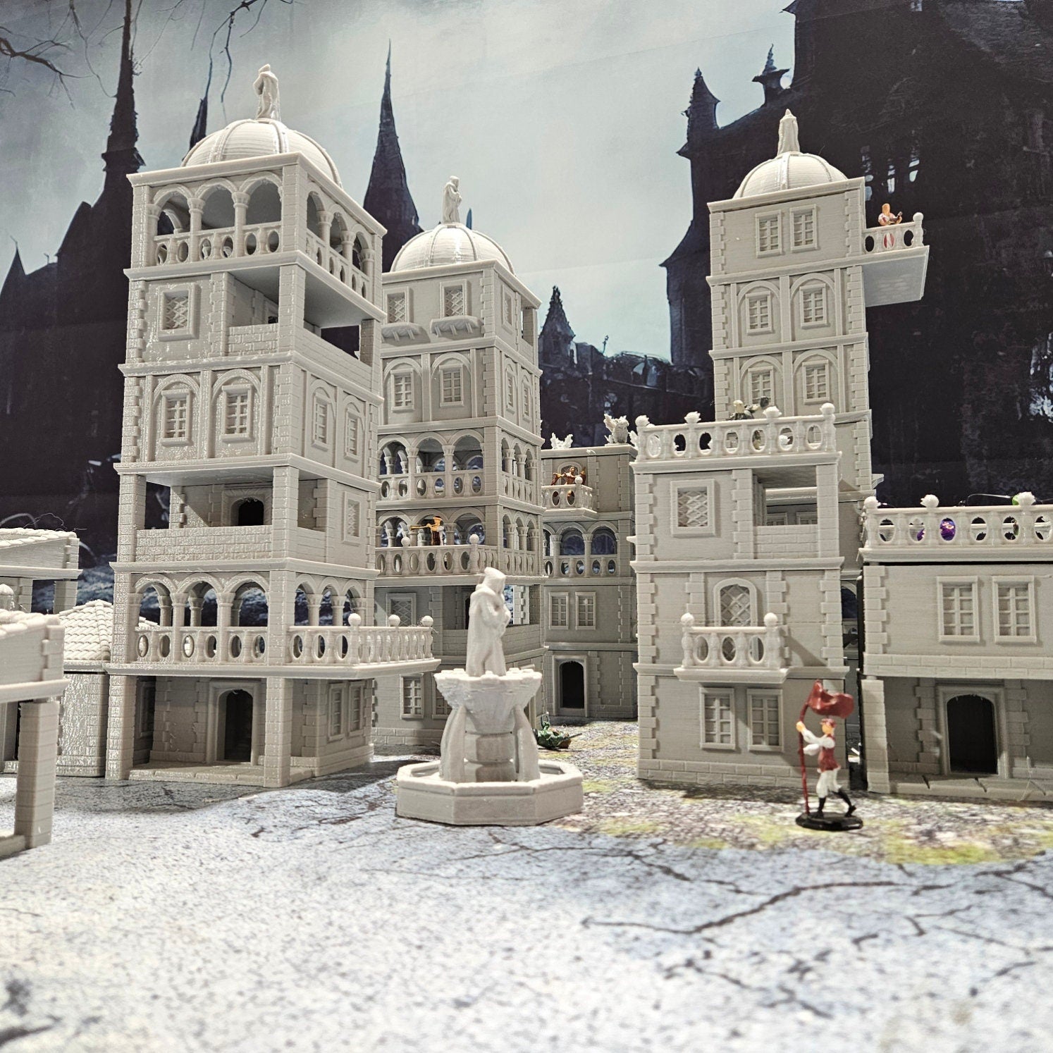tabletop terrain, Modular Terrain, Town Builder, city buildings, City Terrain, wargaming, Dungeons and Dragons, Fantasy Village, Tabletop, Tabletop terrain, Tabletop RPG, Modular City, Modular, game terrain, Bundle, board game, 28mm, Set, Box Set