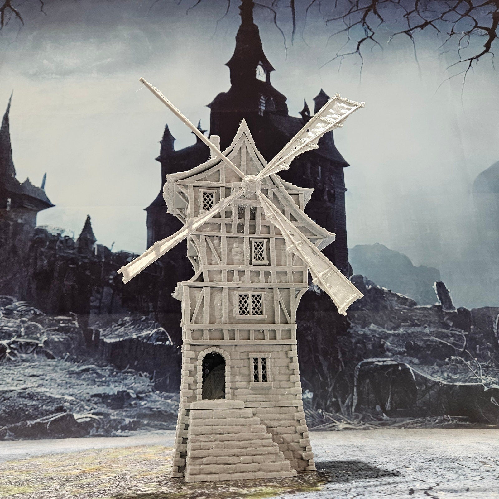 Windmill House 28mm, dnd terrain, tabletop terrain