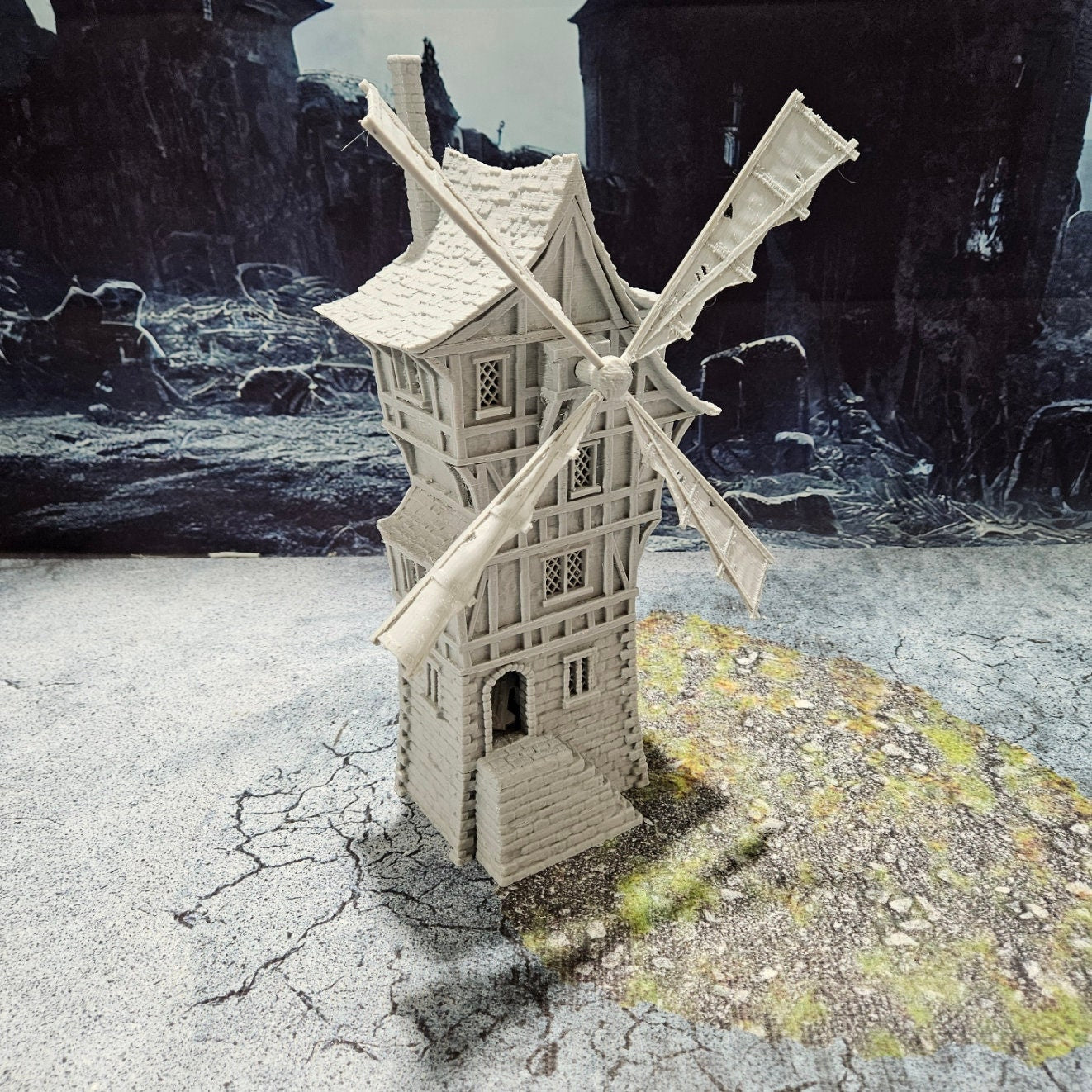Windmill House 28mm, dnd terrain, tabletop terrain