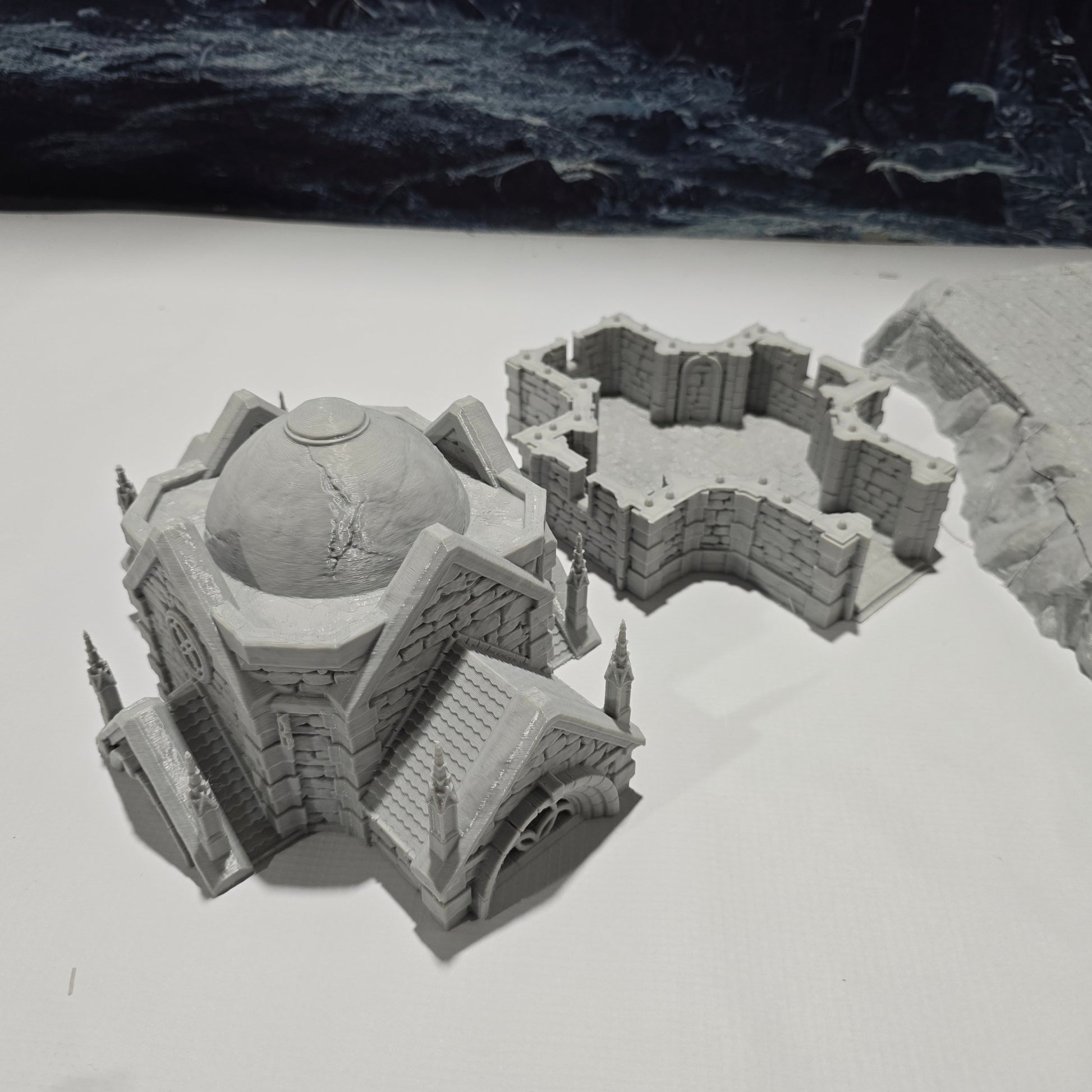 dnd terrain, Dungeons and Dragons, Dungeon Master, Bundle, board game, warhammer 40k, star wars, dnd dice, birthday gift, miniatures, role playing games, Necropolis, Desert Terrain, PLA, 3D Print, tomb, Mausoleum, Crypt, Church, dungeon