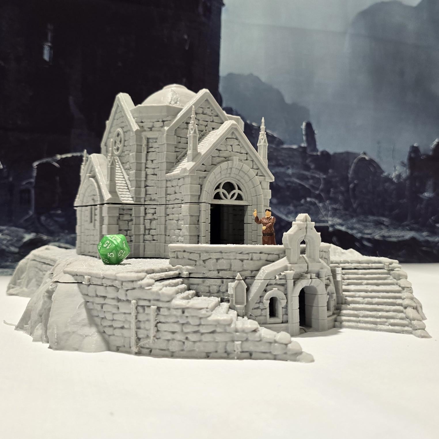 dnd terrain, Dungeons and Dragons, Dungeon Master, Bundle, board game, warhammer 40k, star wars, dnd dice, birthday gift, miniatures, role playing games, Necropolis, Desert Terrain, PLA, 3D Print, tomb, Mausoleum, Crypt, Church, dungeon