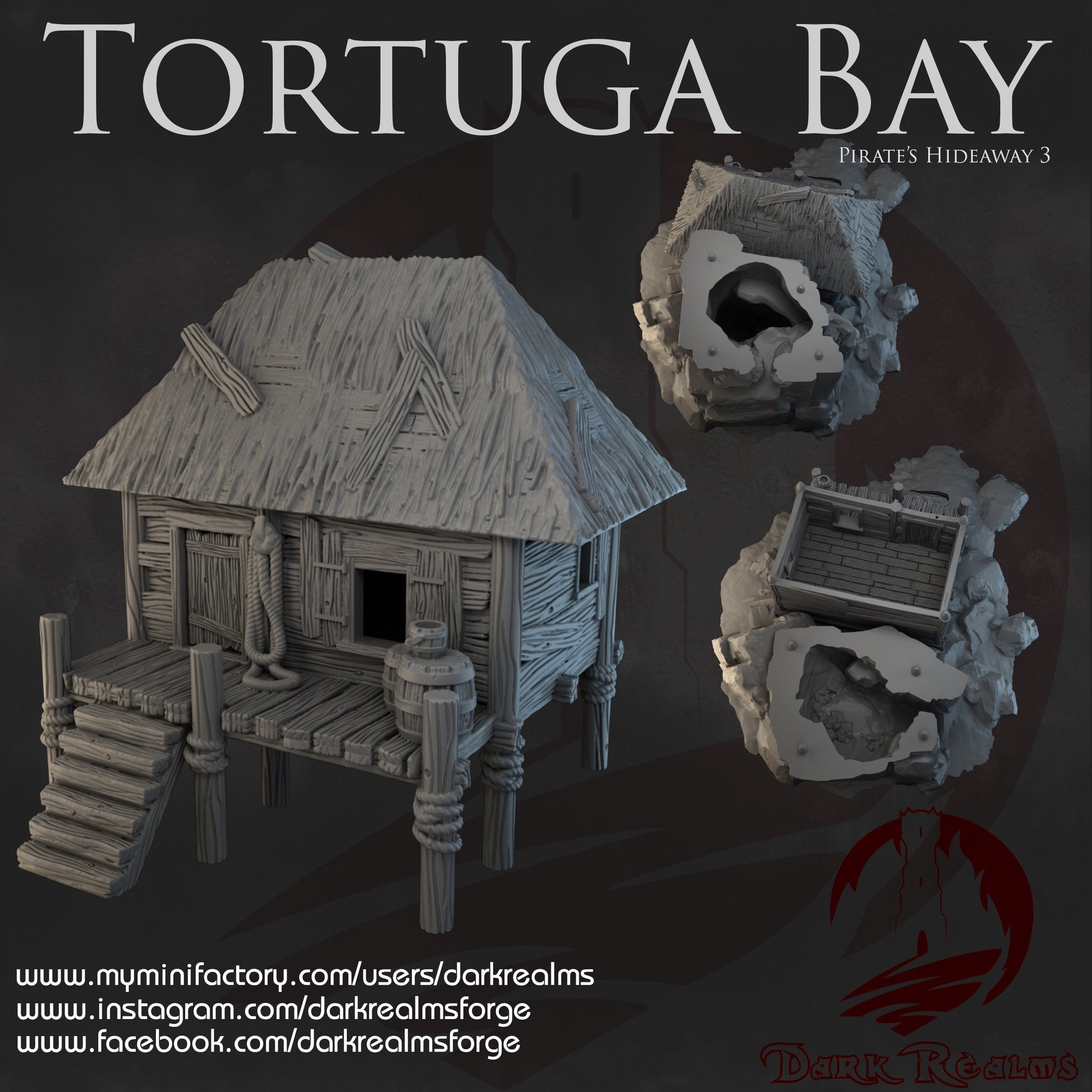 Tortuga Bay, Pirate Hideaway 3, Shack & Island Combo