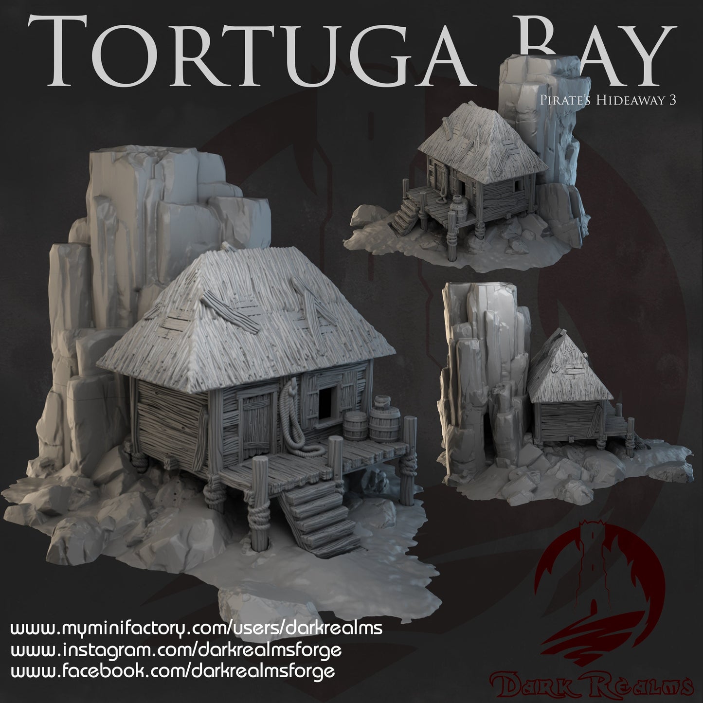 Tortuga Bay, Pirate Hideaway 3, Shack & Island Combo