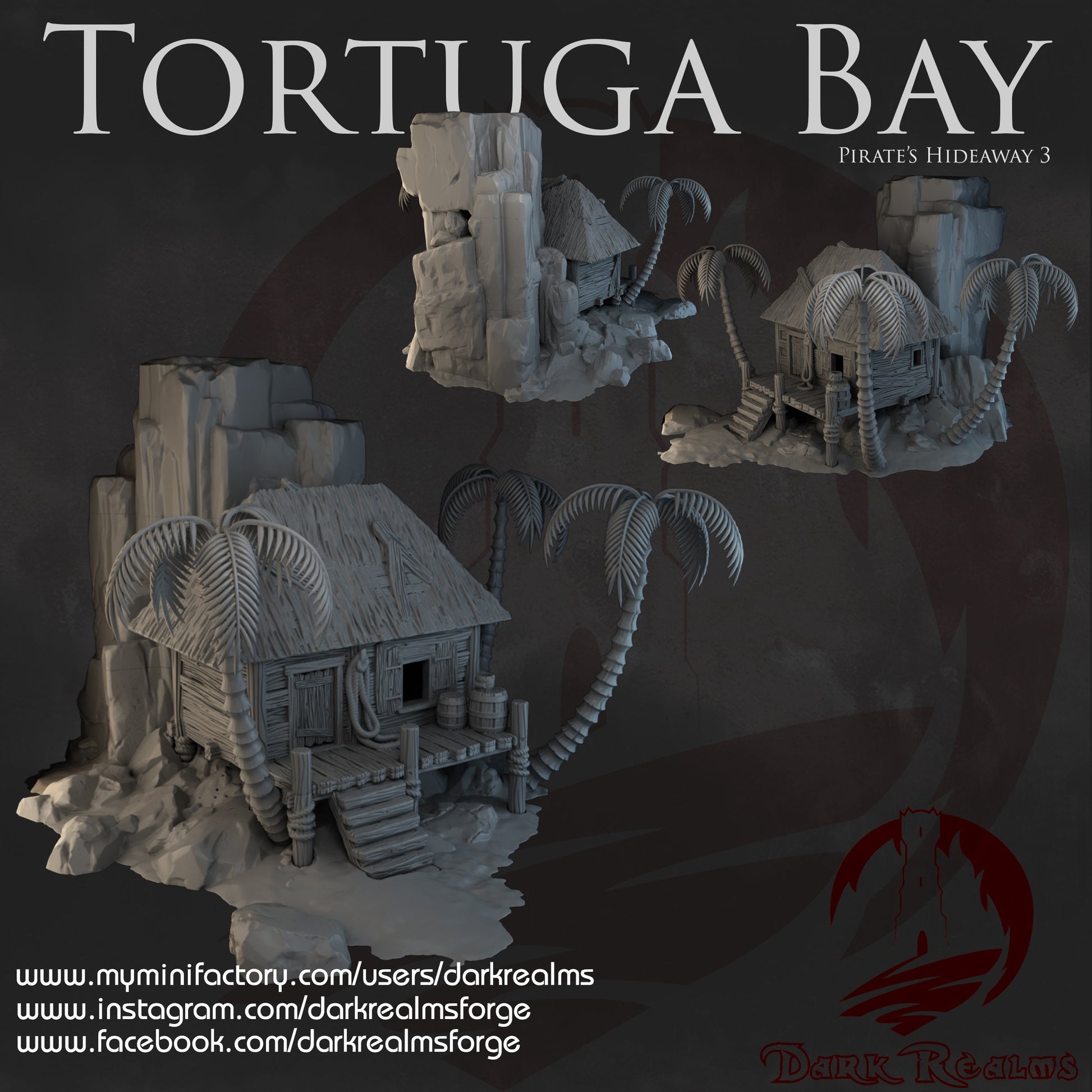 Tortuga Bay, Pirate Hideaway 3, Shack & Island Combo