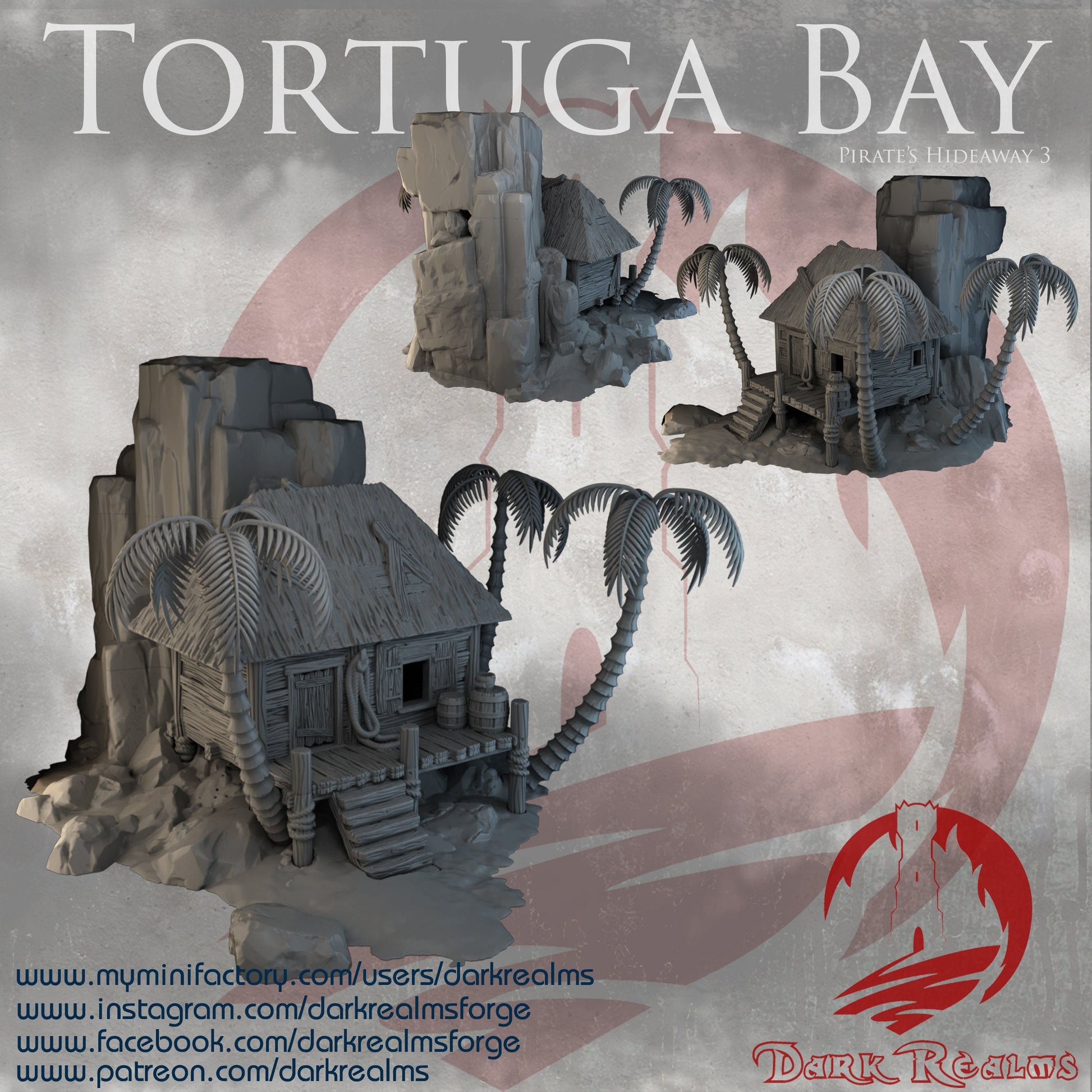 Tortuga Bay, Pirate Hideaway 3, Shack & Island Combo