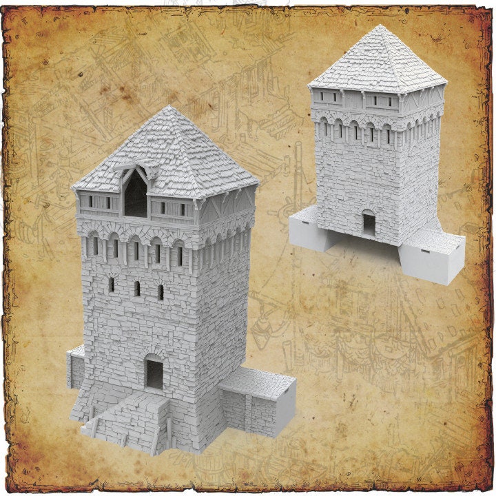 Tortuga Bay, Pirate Hideaway 1, Port Royal ,dnd terrain, Dungeons and Dragons, Dungeon Master, Bundle, Skirmish games, warhammer 40k, star wars, birthday gift, miniatures, role playing games,  Pirate Terrain, port royal, Gatehouse, Walls,city