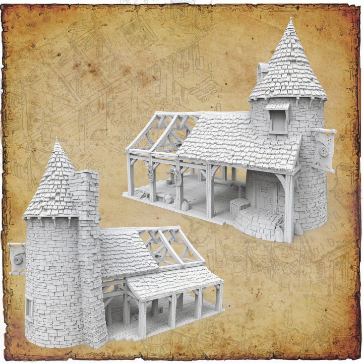 Tortuga Bay, Pirate Hideaway 1, Port Royal ,dnd terrain, Dungeons and Dragons, Dungeon Master, Skirmish games, warhammer 40k, star wars, birthday gift, miniatures, role playing games,  Pirate Terrain, port royal, roper, rope yard, roper