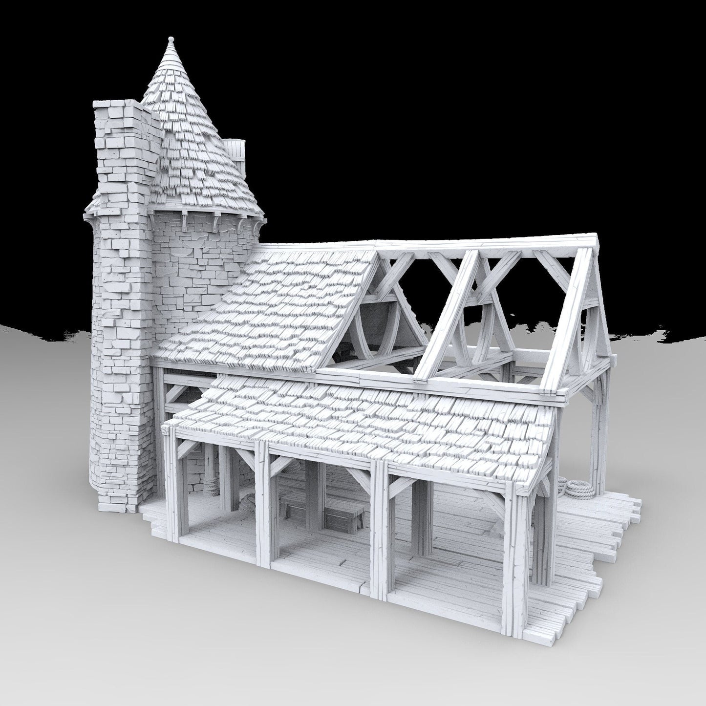 Tortuga Bay, Pirate Hideaway 1, Port Royal ,dnd terrain, Dungeons and Dragons, Dungeon Master, Skirmish games, warhammer 40k, star wars, birthday gift, miniatures, role playing games,  Pirate Terrain, port royal, roper, rope yard, roper