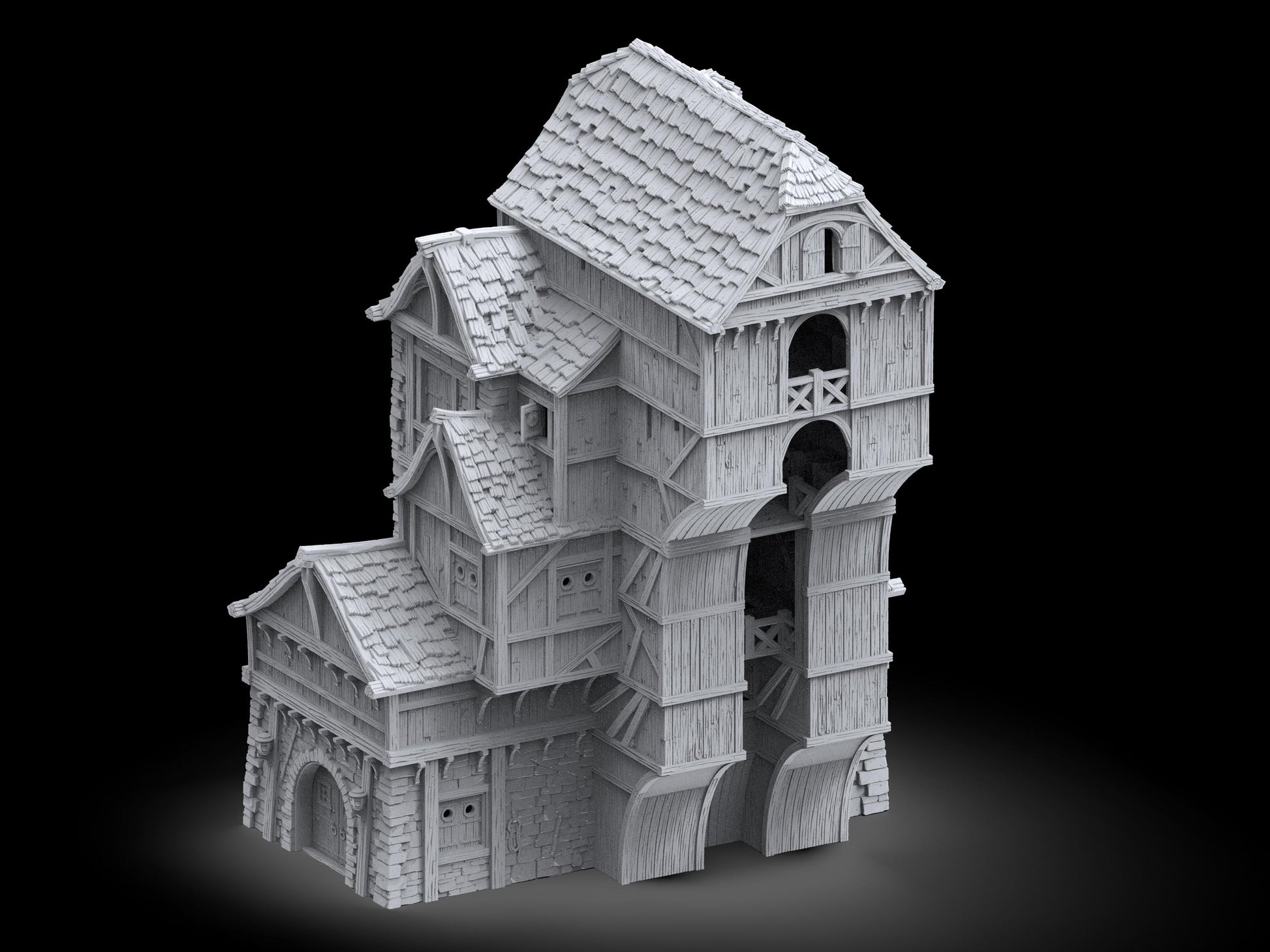 Warehouse, Loading dock, Load House, Port Royal ,dnd terrain, Dungeons and Dragons, Dungeon Master, Skirmish games, warhammer, star wars, birthday gift, miniatures, role playing games, Pirate Terrain, port royal, Ruler, mayor, city mayor, Port Royale