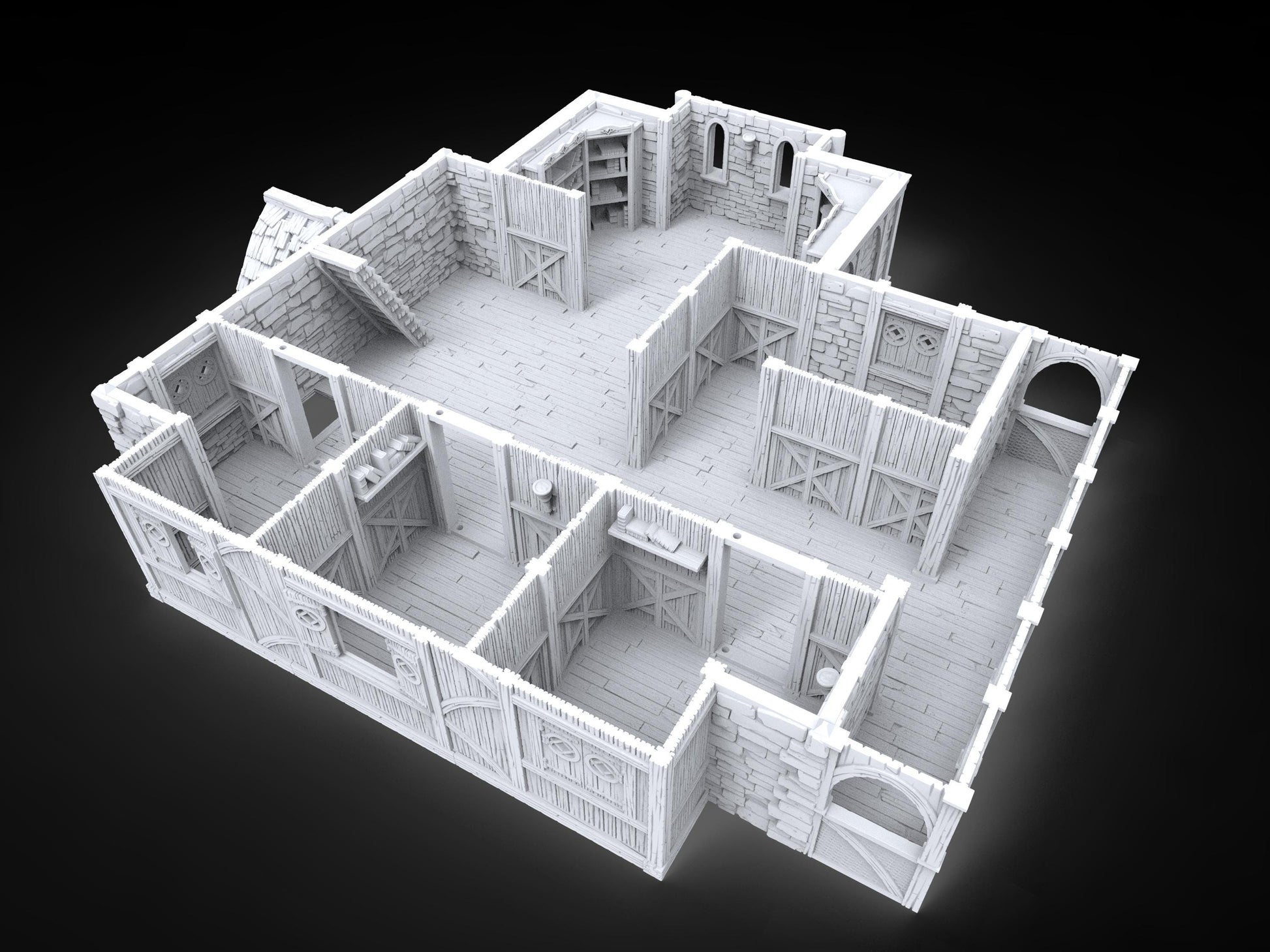 Step into the world of maritime authority with our exquisite 3D-printed scale model of The Harbourmaster&#39;s Office. As the Sheriff of the Port, the Harbourmaster holds significant legal power, Dungeons and Dragons, Harbor, Ancrabourg