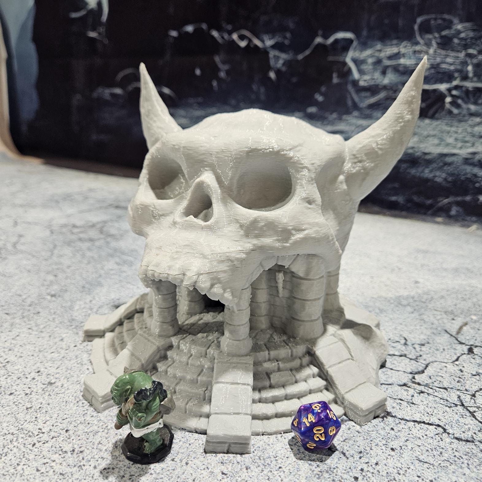 Tabletop RPG Terrain, Cave Entrance, Undead Passage, DnD Cave, Pathfinder Entrance, PLA 3D Printed, RPG Cave Set, Gaming Miniatures, Undead Scenery, Custom Terrain, Horror Terrain, Tabletop Dungeon, RPG Terrain Set