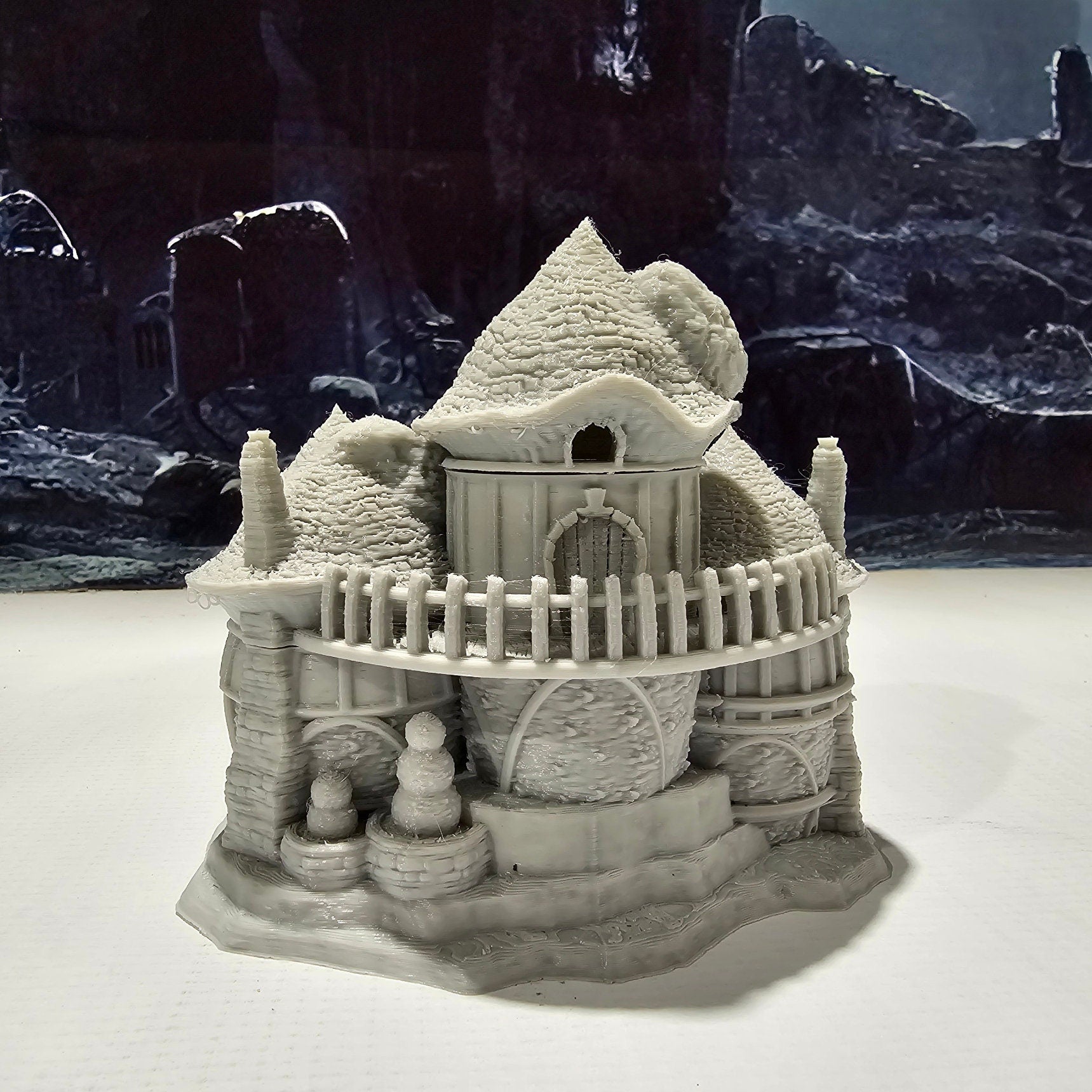 Fairy Village, House 1, Fairy House 1, 28mm Terrain, Fantasy Terrain, dungeons and Dragons, Fantasy, Gift, Tabletop, Terrain, Wargaming, RPG Terrain, Tabletop RPG, Wargaming, Wargame Terrain, Tabletop terrain, Tabletop. Odd, oddity, Gaming