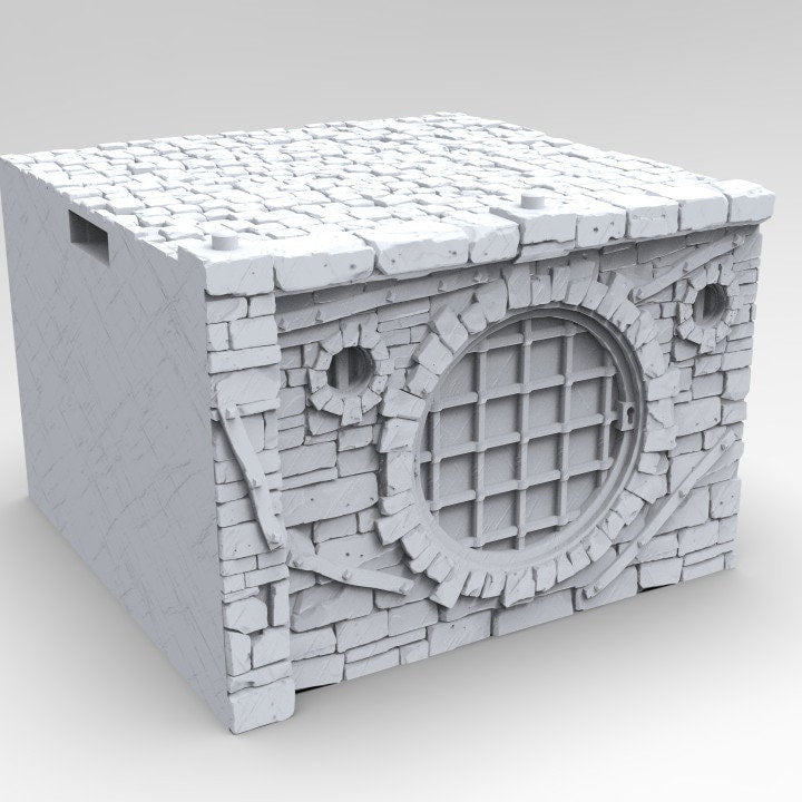 Large Quay Dock & Sewer System Set, Docks, Ancrabourg, cobblestone streets and sewers