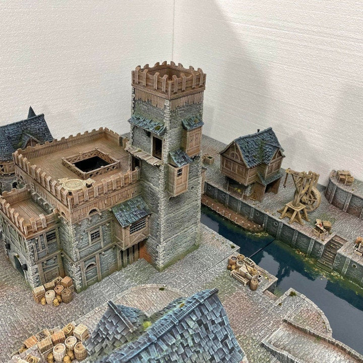 Tortuga Bay, Pirate Hideaway 1, Port Royal ,dnd terrain, Dungeons and Dragons, Dungeon Master, Bundle, Skirmish games, warhammer 40k, star wars, birthday gift, miniatures, role playing games,  Pirate Terrain, port royal, Prison, jail, lockup, keep