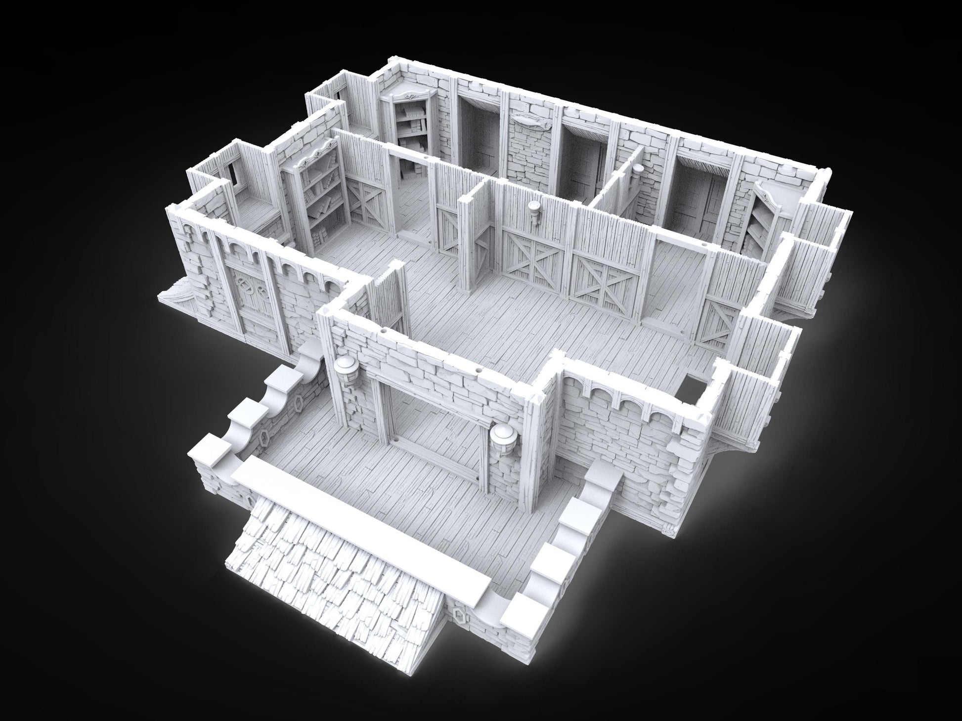 Step into the world of maritime authority with our exquisite 3D-printed scale model of The Harbourmaster&#39;s Office. As the Sheriff of the Port, the Harbourmaster holds significant legal power, Dungeons and Dragons, Harbor, Ancrabourg