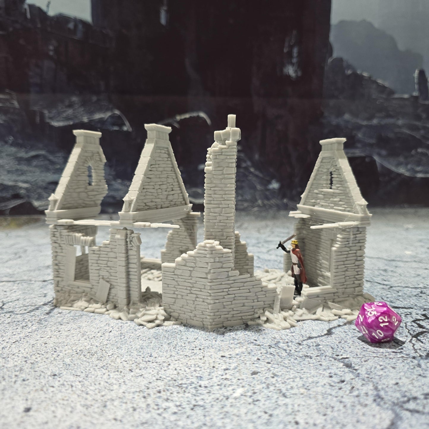 Ward Residence: Medieval Ruined House for D&D, Model Railroading, and Wargaming