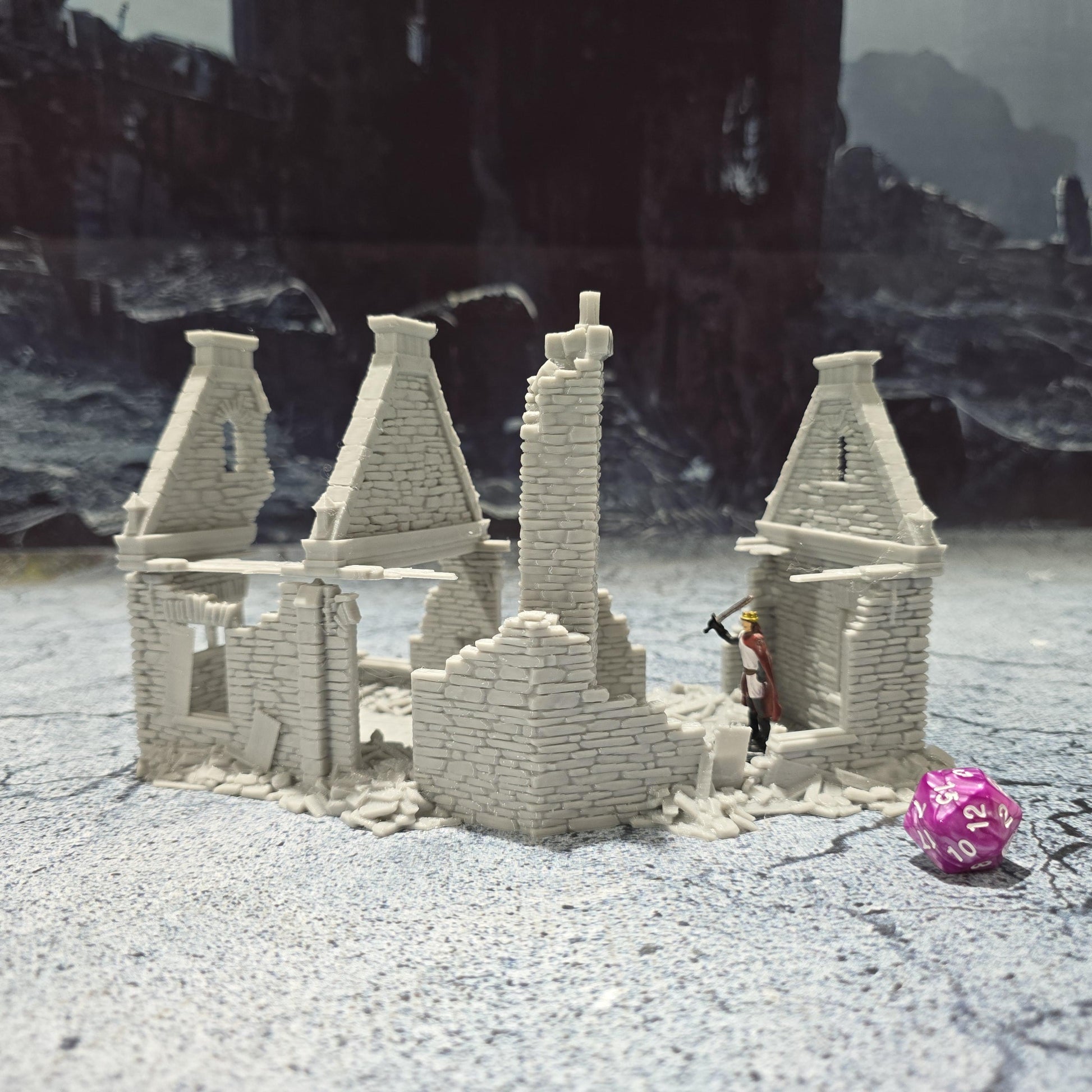 Ward Residence: Medieval Ruined House for D&D, Model Railroading, and Wargaming