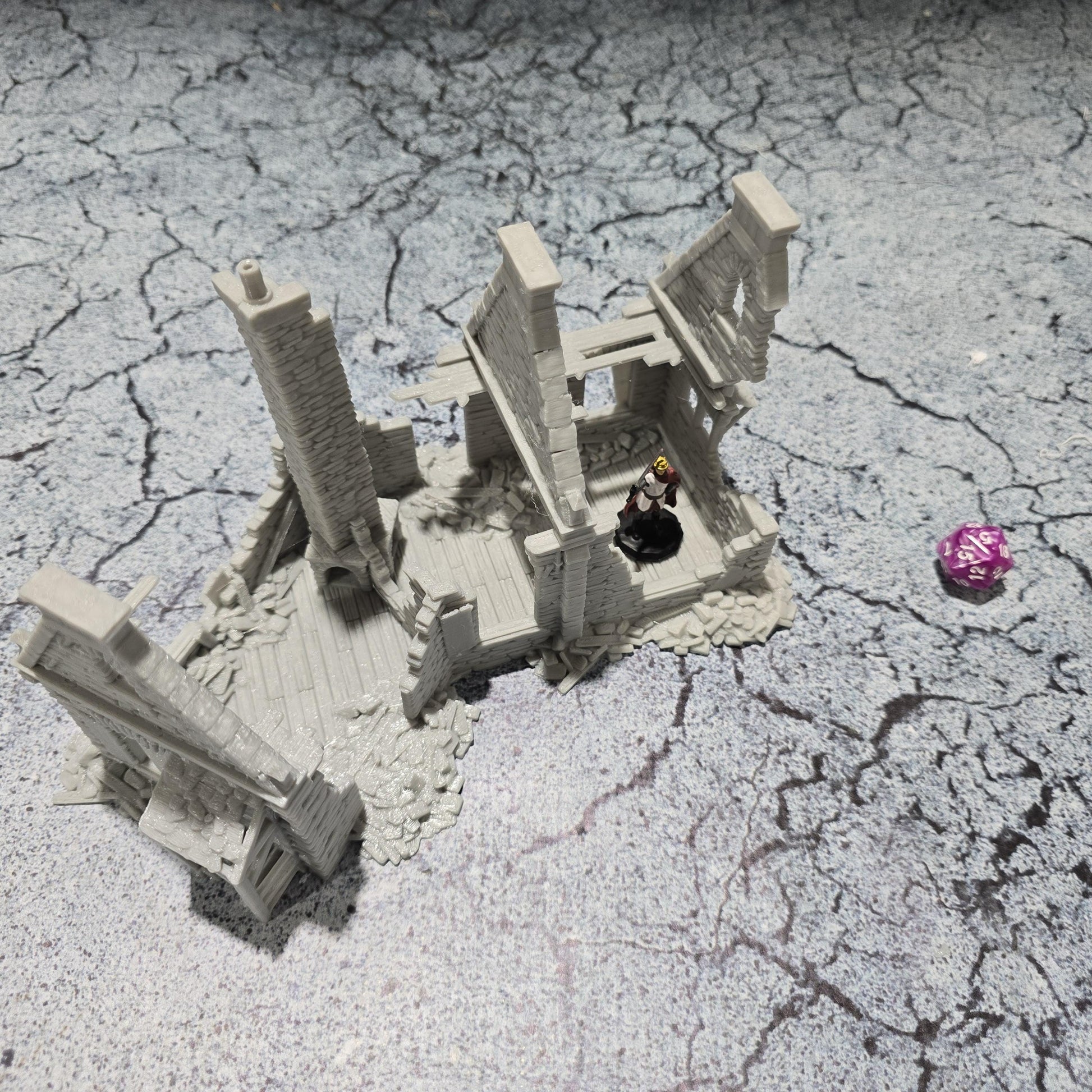 Ward Residence: Medieval Ruined House for D&D, Model Railroading, and Wargaming