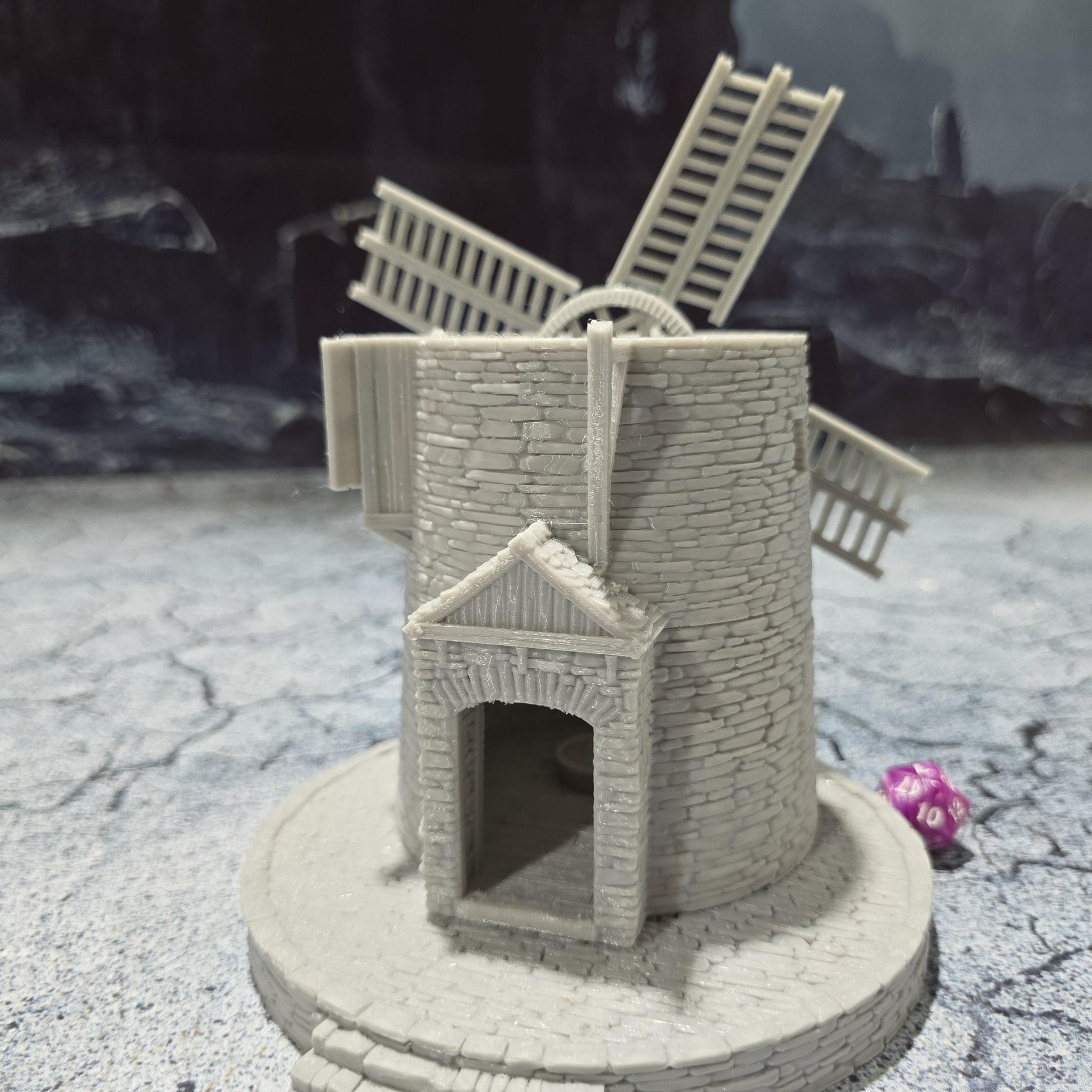 Greendale Windmill: Historical Colonial Windmill for D&D, Model Railroading, and Wargaming