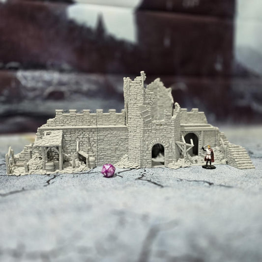 Stables & Storage Ruin for DnD, Pathfinder, Bolt Action, Revolutionary War Games