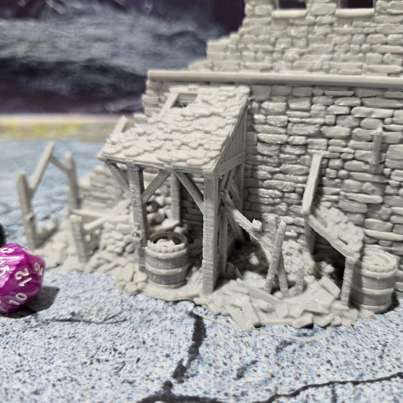 Stables & Storage Ruin for DnD, Pathfinder, Bolt Action, Revolutionary War Games