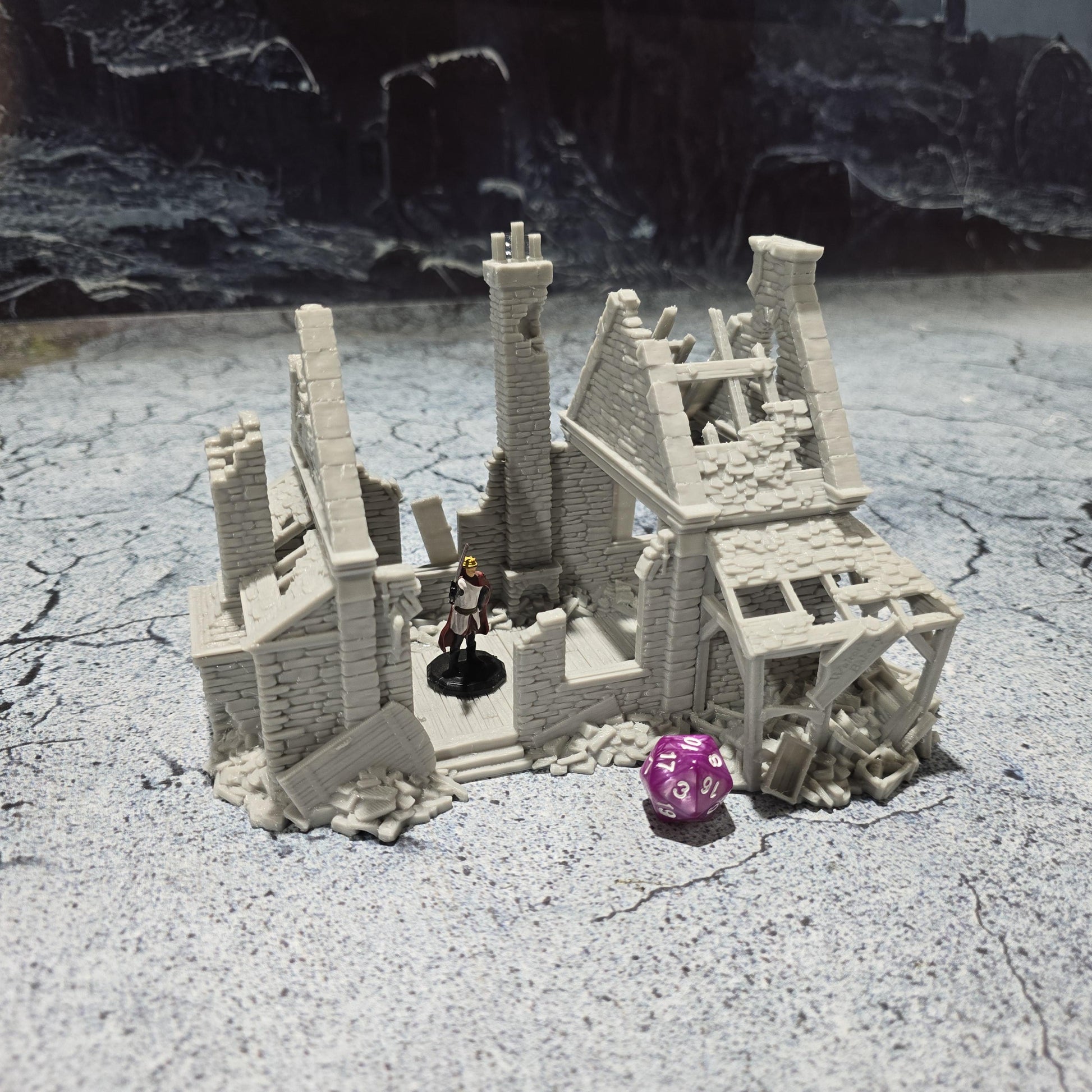 Walter's Bakery Ruin for DnD, Pathfinder, Bolt Action, Revolutionary War Games