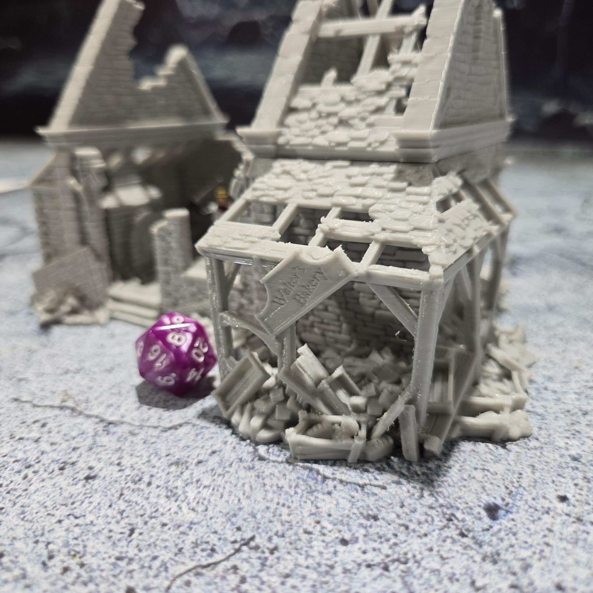 Walter's Bakery Ruin for DnD, Pathfinder, Bolt Action, Revolutionary War Games