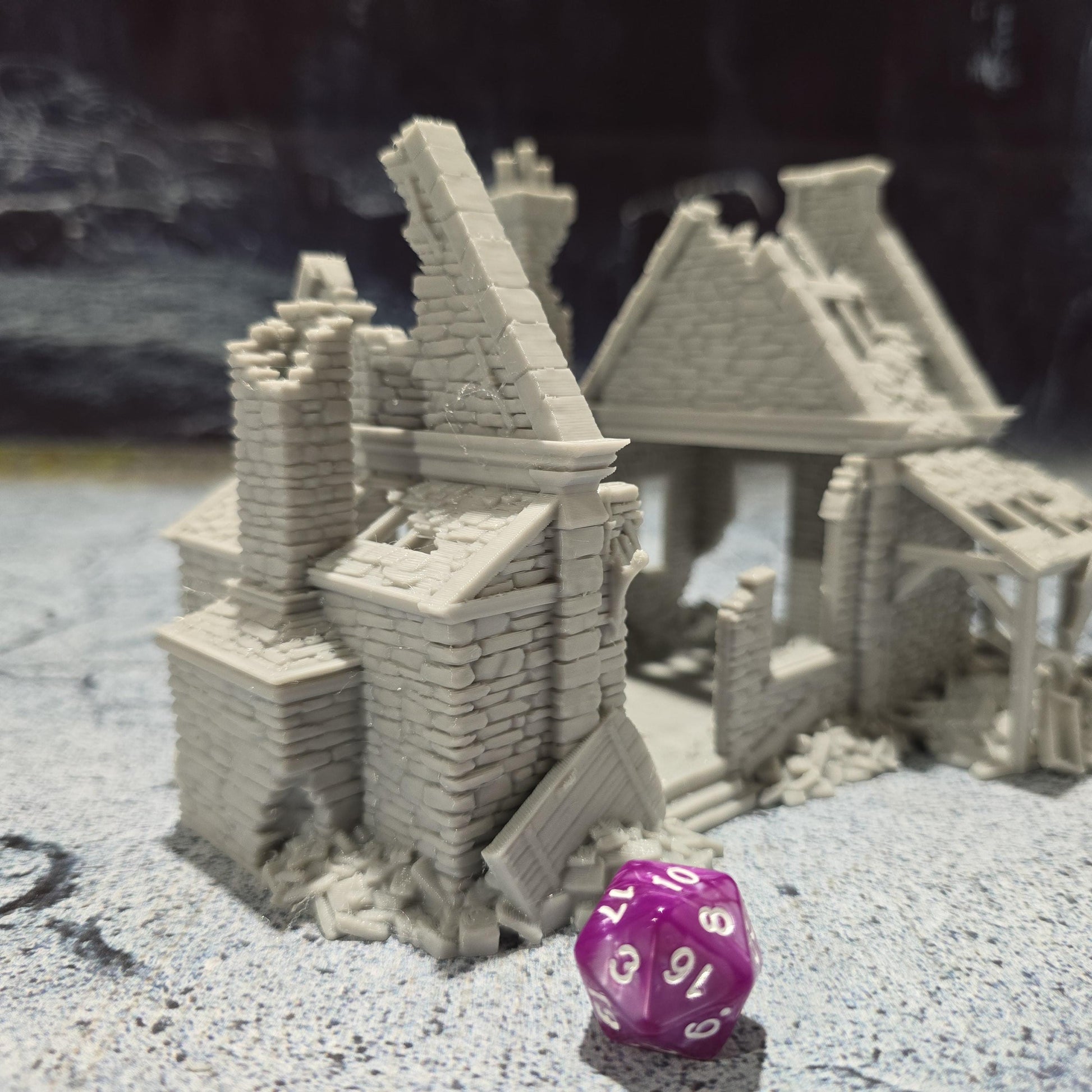 Walter's Bakery Ruin for DnD, Pathfinder, Bolt Action, Revolutionary War Games