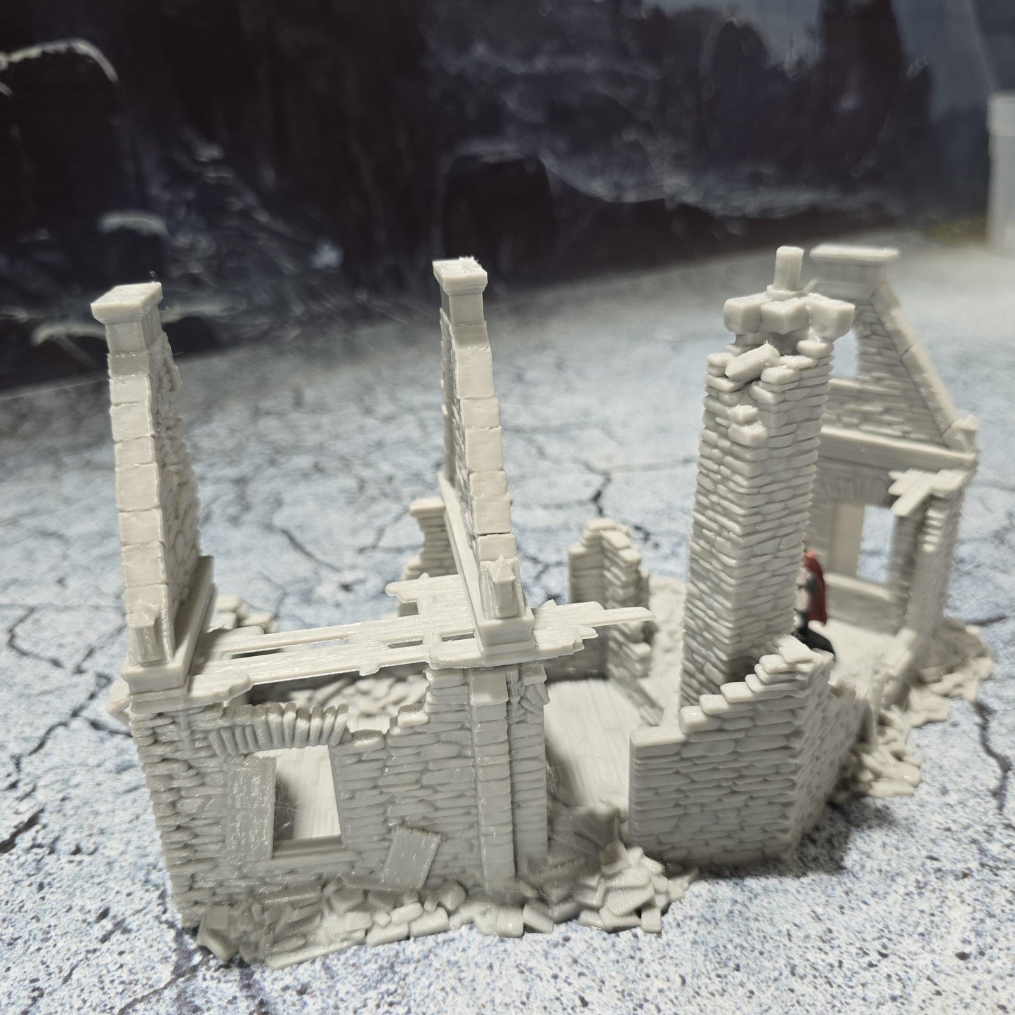 Ward Residence: Medieval Ruined House for D&D, Model Railroading, and Wargaming