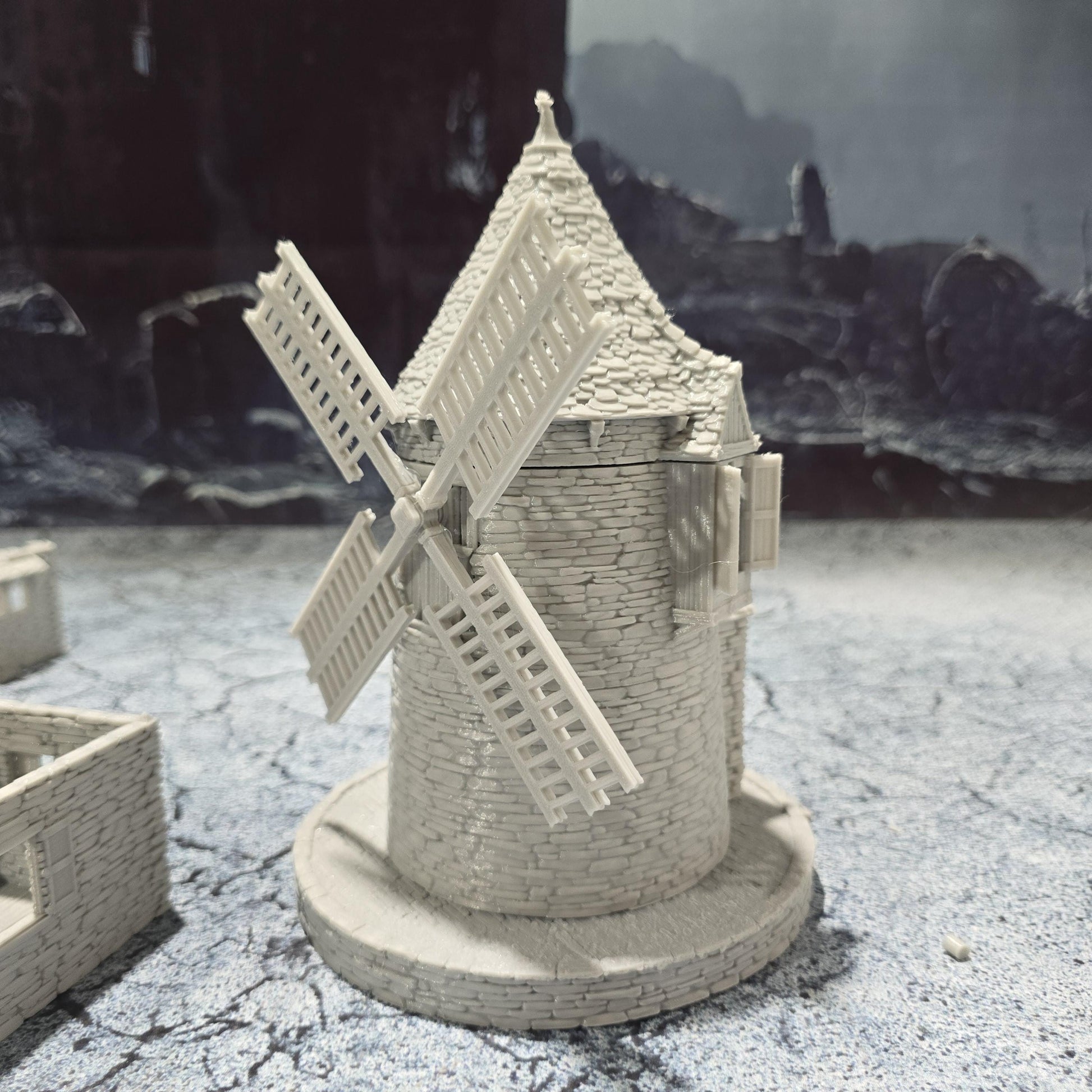 Greendale Windmill: Historical Colonial Windmill for D&D, Model Railroading, and Wargaming
