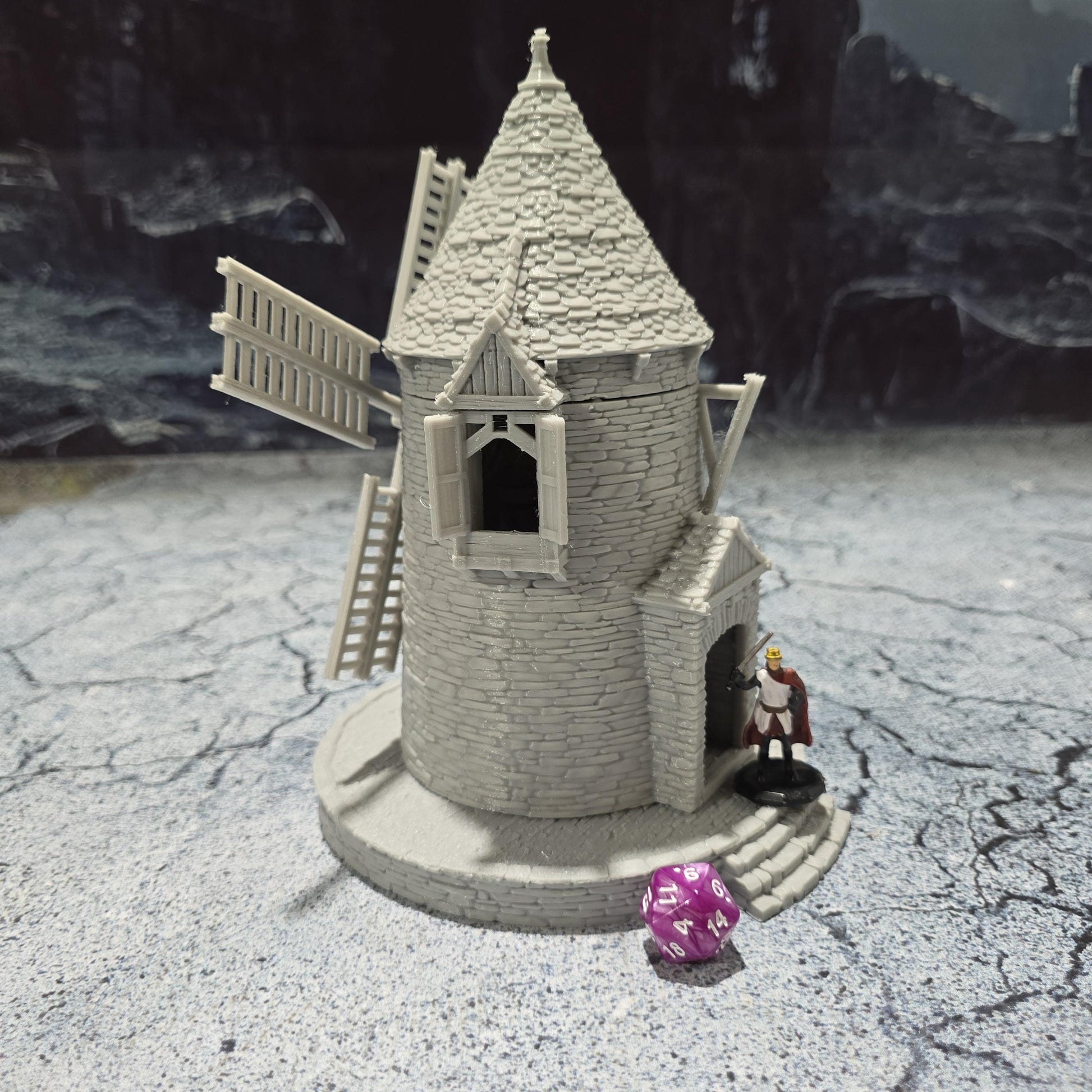 Greendale Windmill: Historical Colonial Windmill for D&D, Model Railroading, and Wargaming