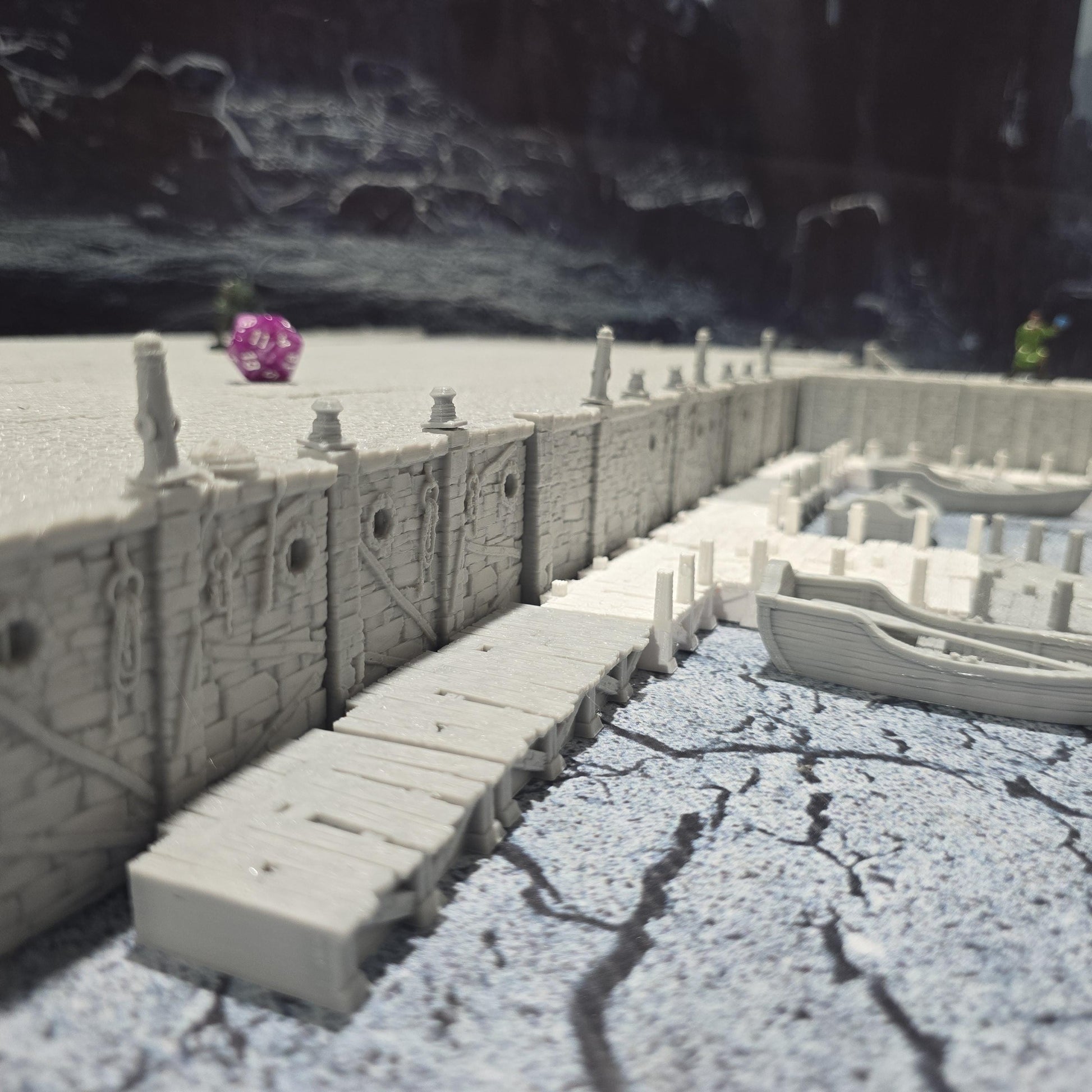Large Quay Dock & Sewer System Set, Docks, Ancrabourg, cobblestone streets and sewers