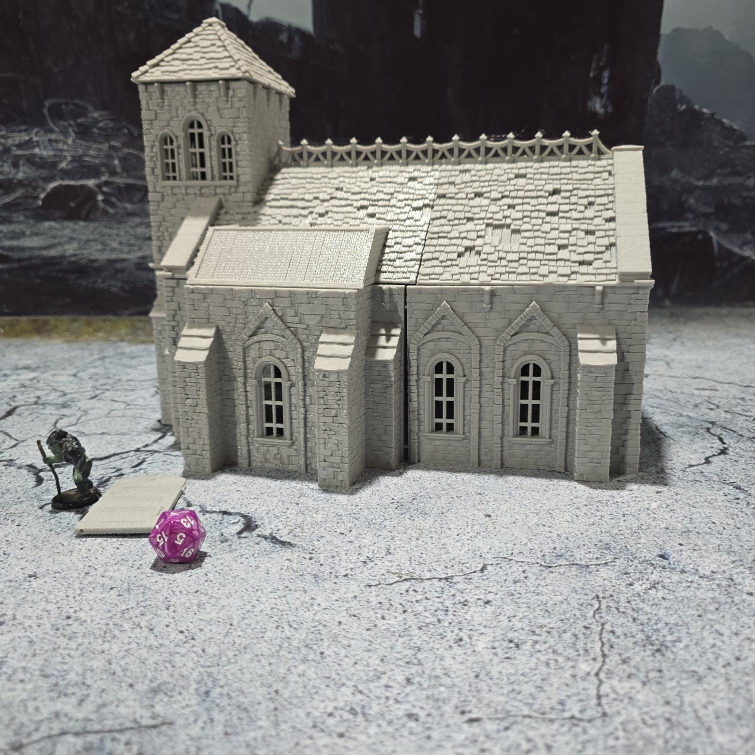 Ancrabourg Chapel, Port Church, Port Royal, Skirmish, D&D Terrain, Tabletop Terrain