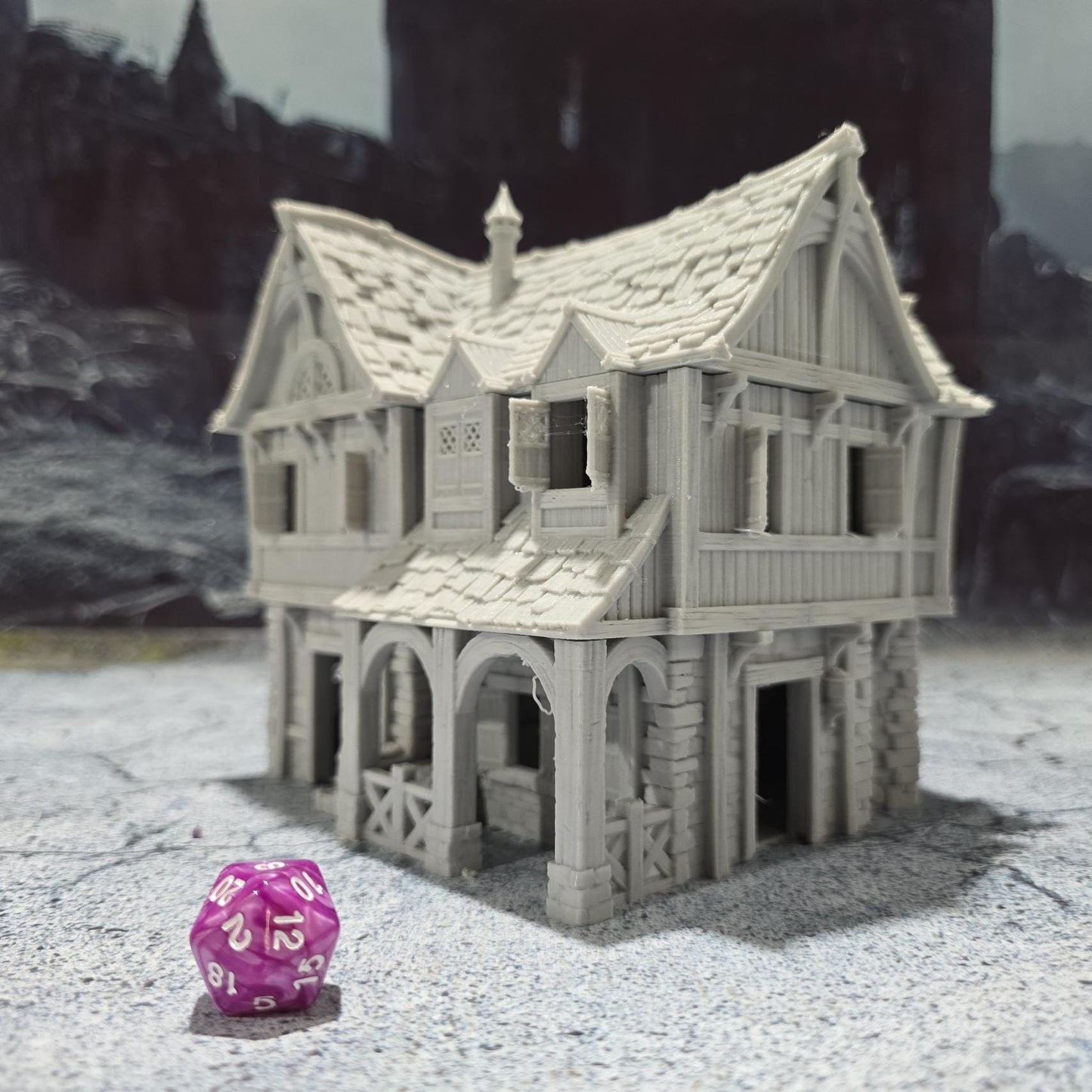 Ancrabourg, Common House 3, Civilian House 3, Port Royal, Skirmish, D&D Terrain, Tabletop Terrain