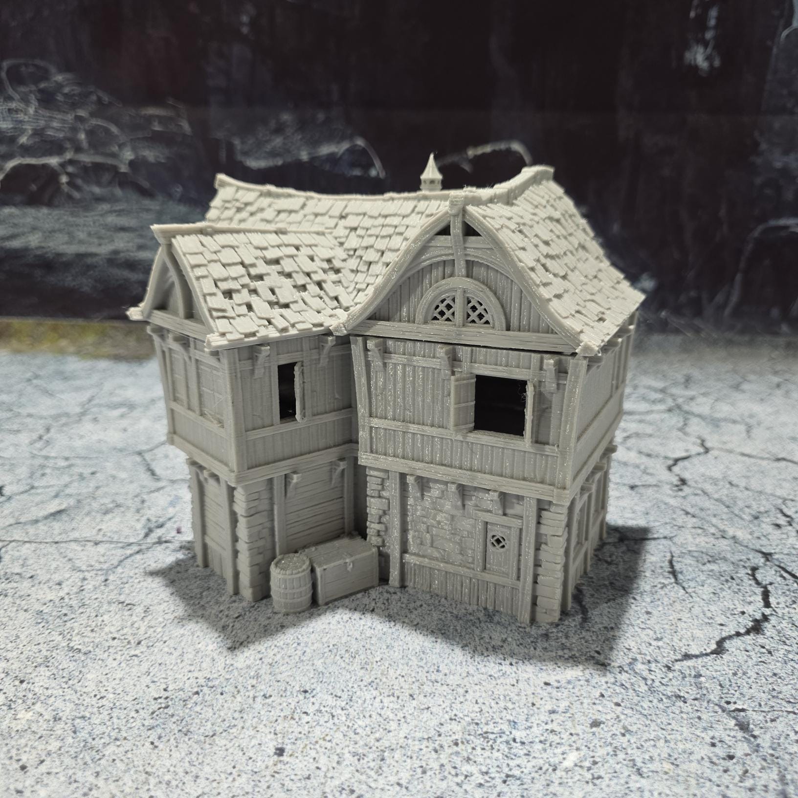 Ancrabourg, Common House 3, Civilian House 3, Port Royal, Skirmish, D&D Terrain, Tabletop Terrain