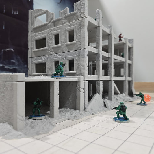 Abandoned Factory, Ashfall City Building2, abandoned Industrial, Modern terrain