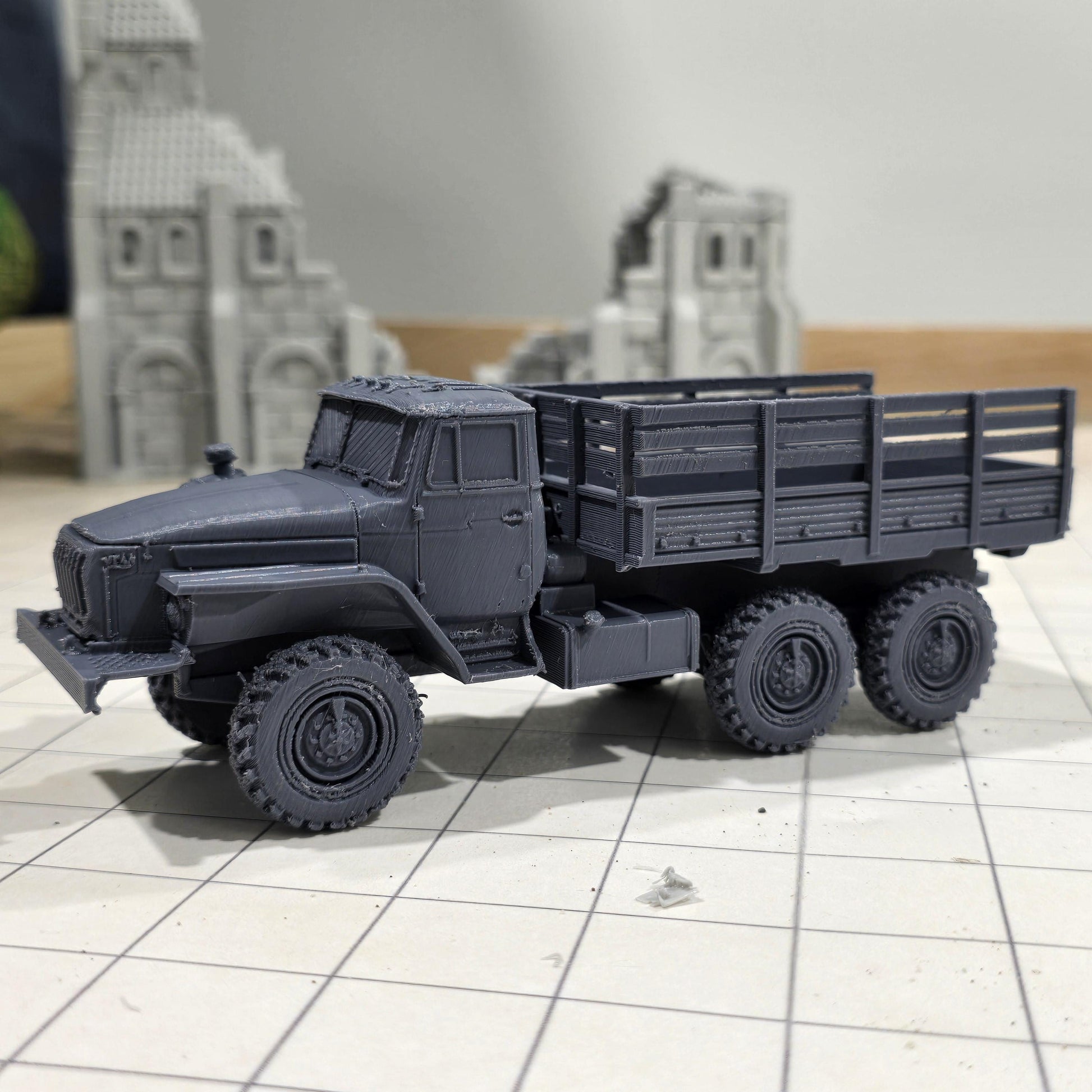 Ural 4320, open top, Truck, Soviet Era, Post War, cold war, tabletop gaming, tabletop terrain
