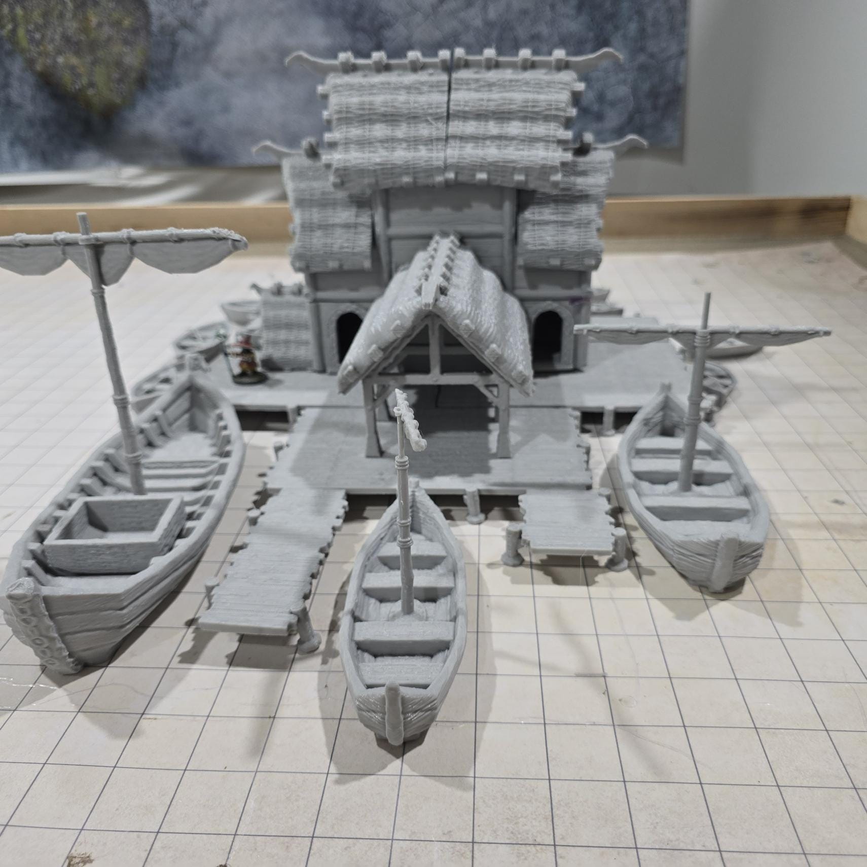 Small Viking Port - Ship Dock, Dock, Viking Dock Dungeons and Dragons