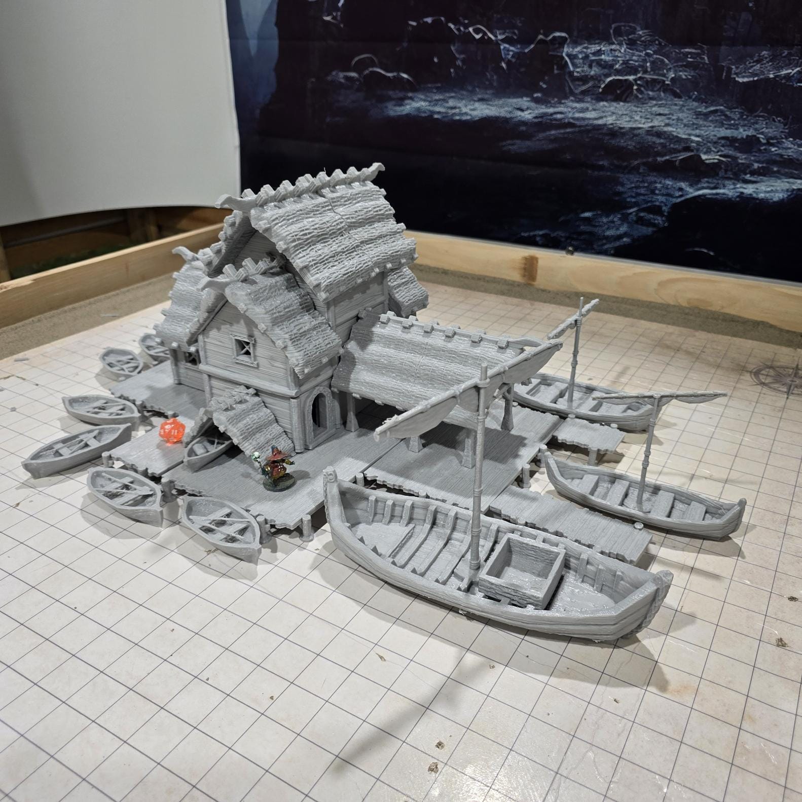 Small Viking Port - Ship Dock, Dock, Viking Dock Dungeons and Dragons