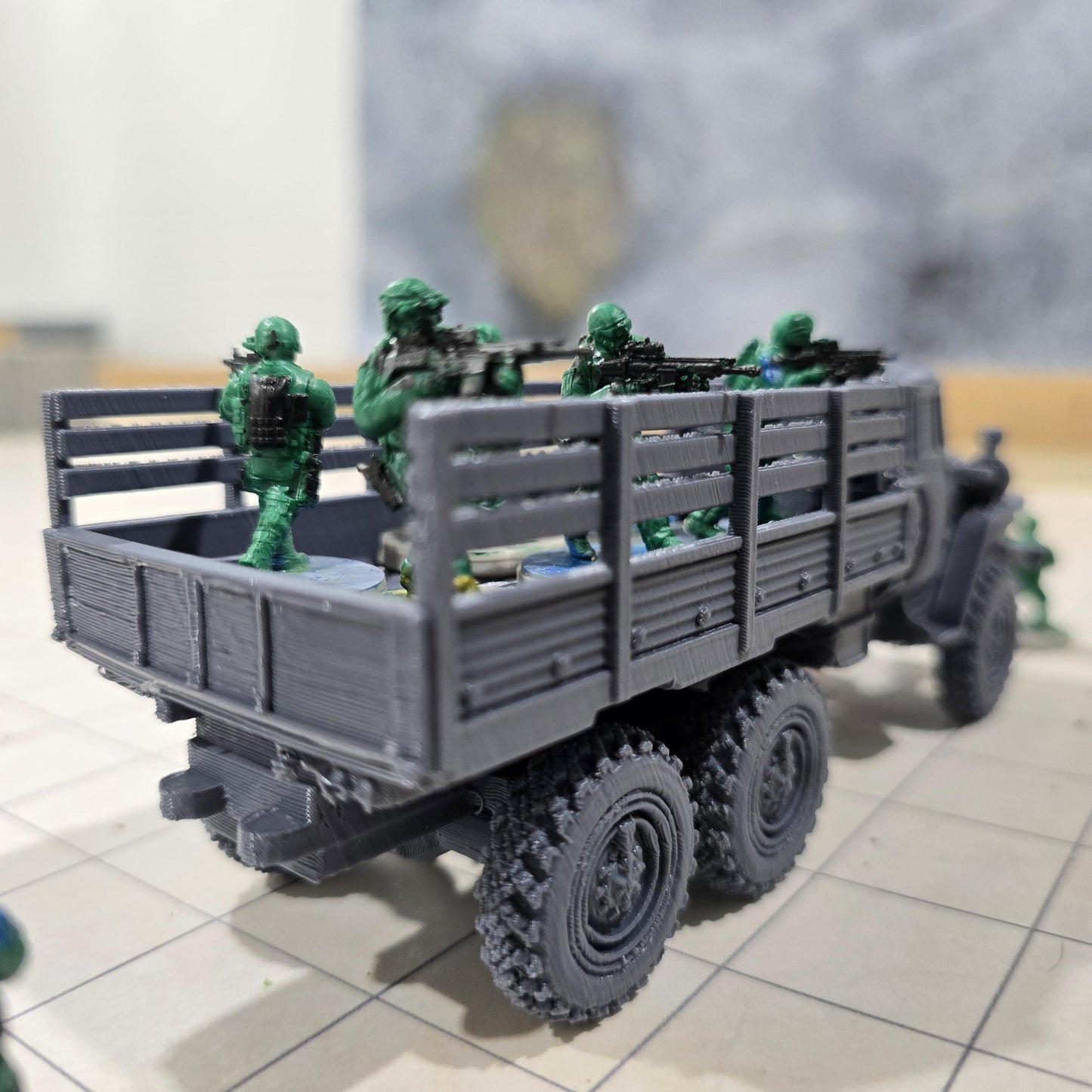 Ural 4320, open top, Truck, Soviet Era, Post War, cold war, tabletop gaming, tabletop terrain