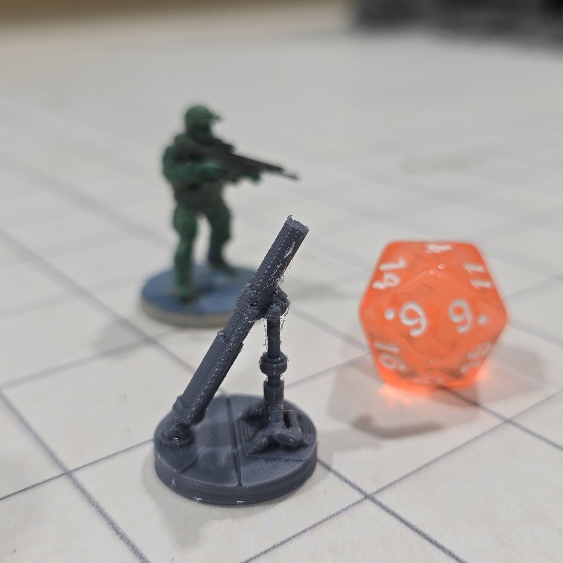 M2 60mm Basic Mortar Set for Tabletop Wargaming - Set of 9 Artillery Models