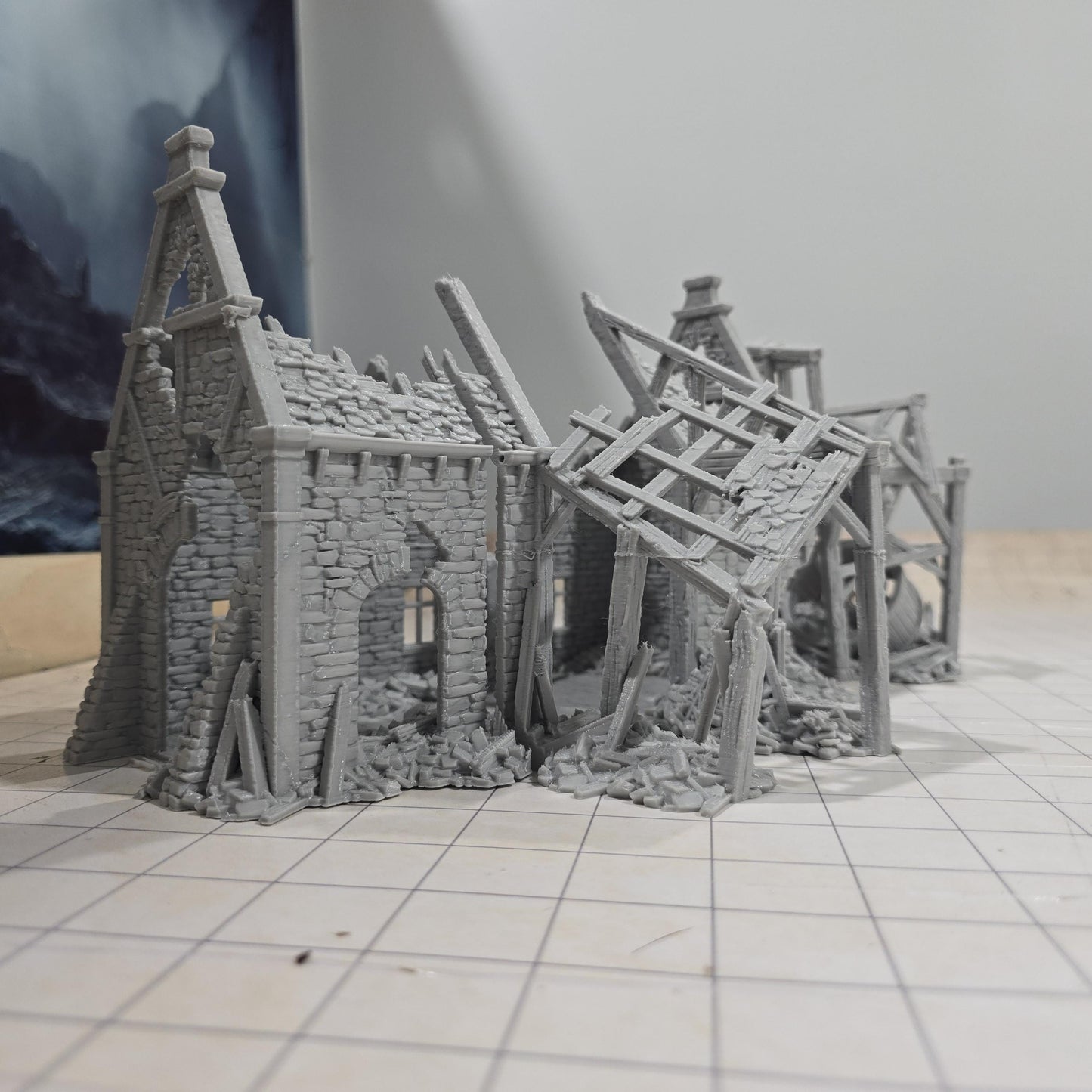 Stonemason Ruin for DnD, Pathfinder, Bolt Action, Revolutionary War Games