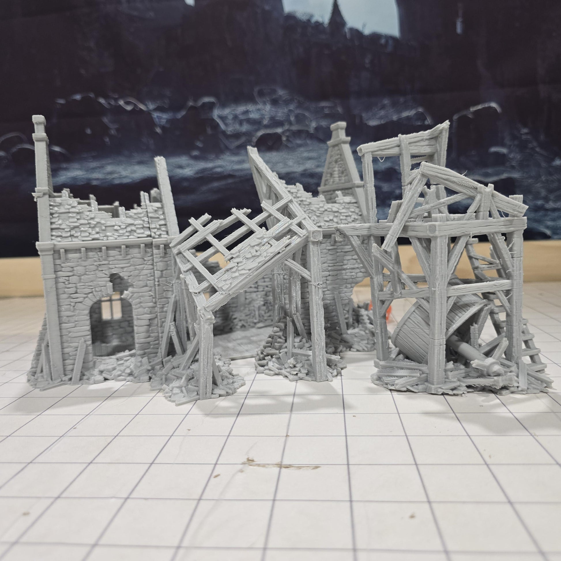 Stonemason Ruin for DnD, Pathfinder, Bolt Action, Revolutionary War Games
