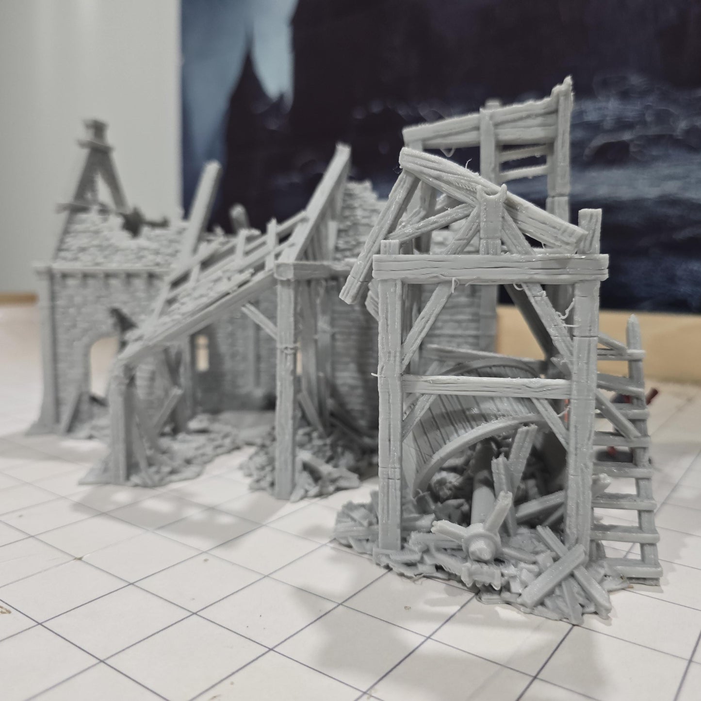 Stonemason Ruin for DnD, Pathfinder, Bolt Action, Revolutionary War Games