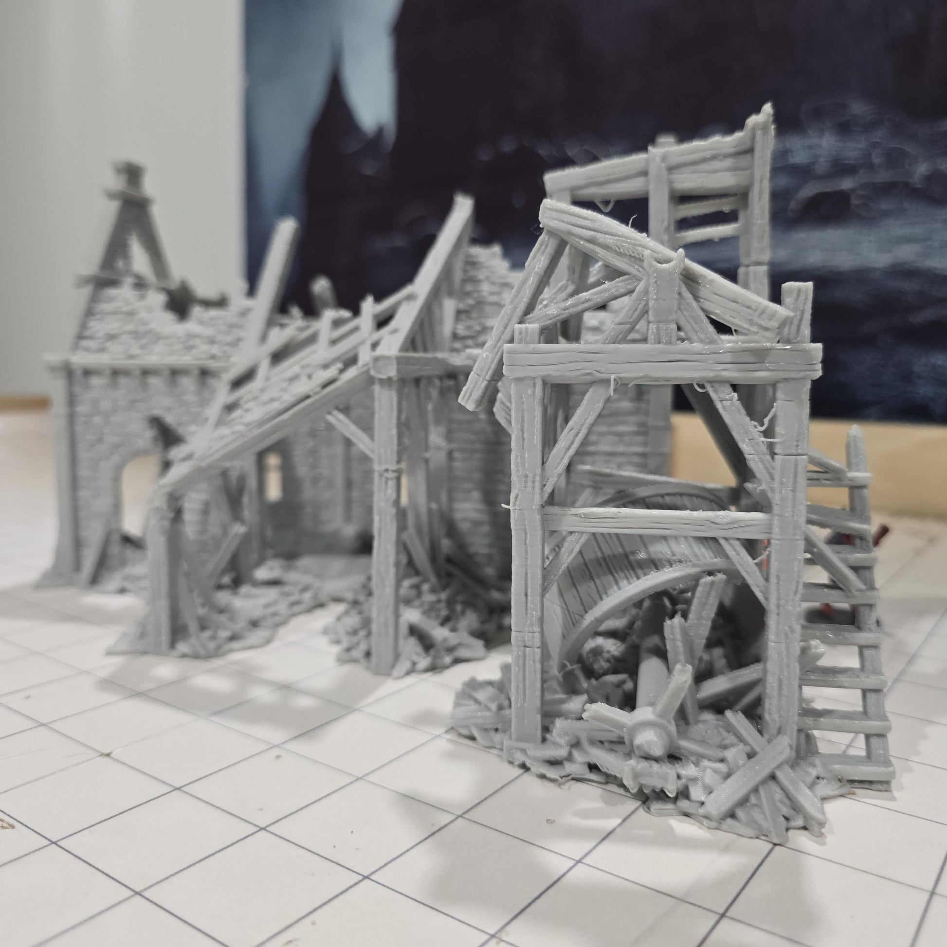 Stonemason Ruin for DnD, Pathfinder, Bolt Action, Revolutionary War Games