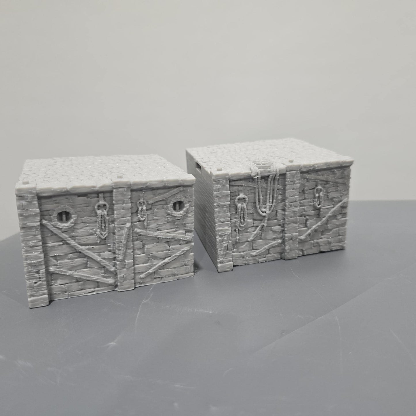 30 Piece Quay Wall & Dock System Set, Ancrabourg cobblestone streets, 28mm