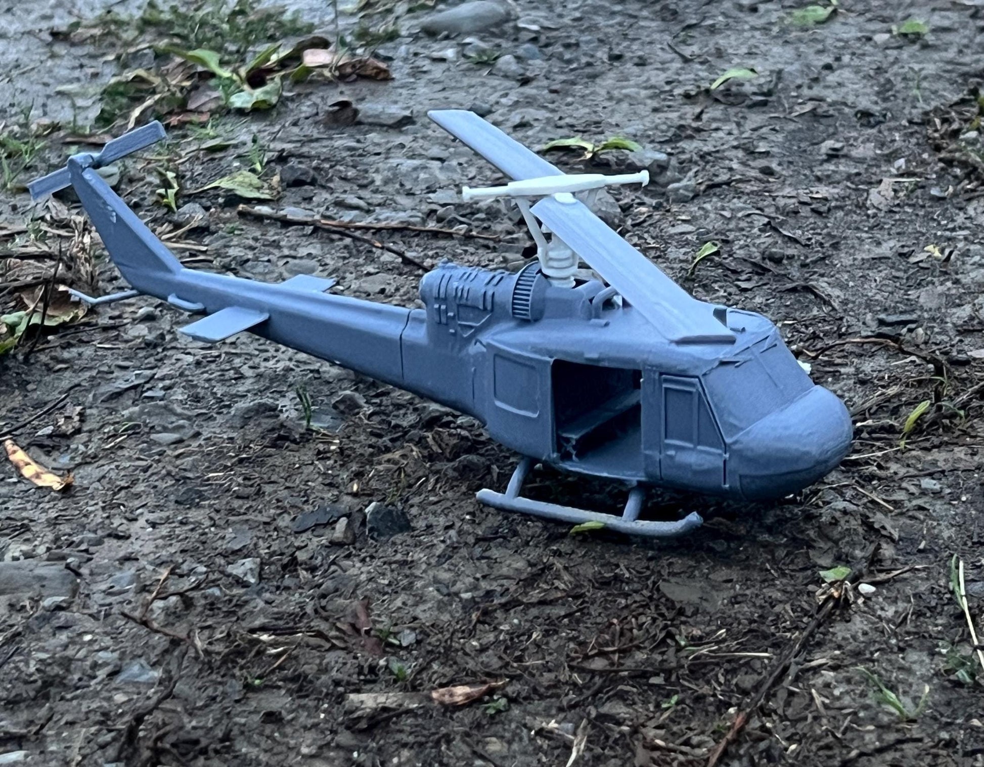 UH-1C Huey Hog: Vietnam Era Attack Helicopter Model for Tabletop Wargaming