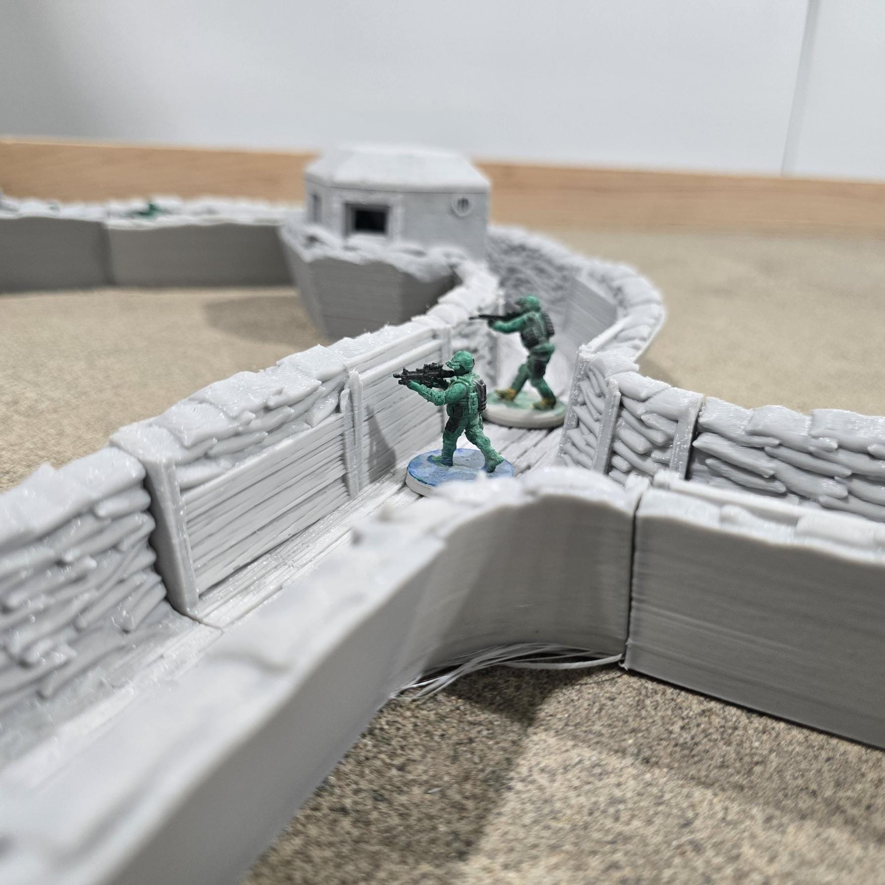 Modular Trench System: WWI to WWII Battlefield Terrain for Bolt Action, and Wargaming